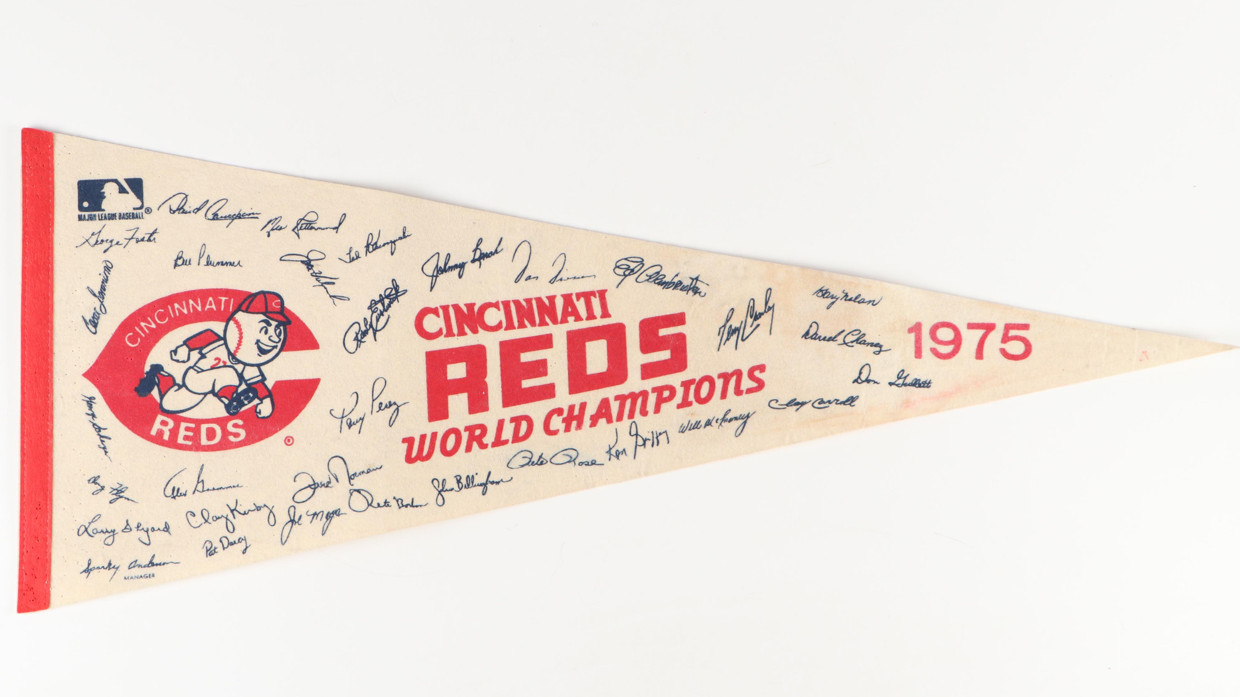 Cincinnati Reds World Series Champs, More Pennants, 1975 and 1976 MLB Yearbooks
