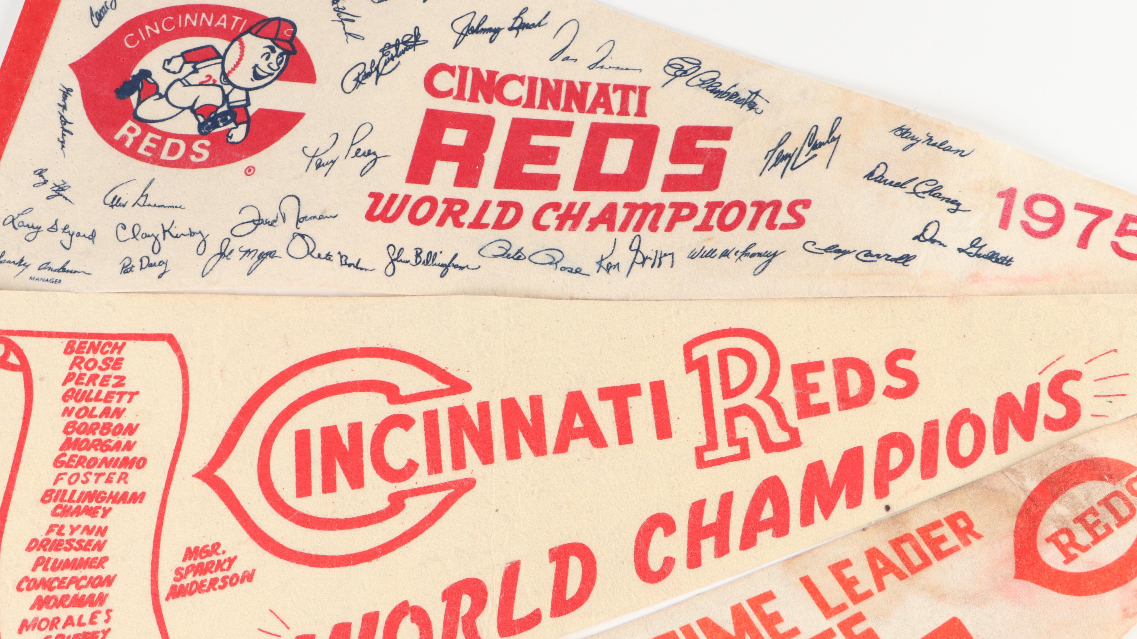 Cincinnati Reds World Series Champs, More Pennants, 1975 and 1976 MLB Yearbooks