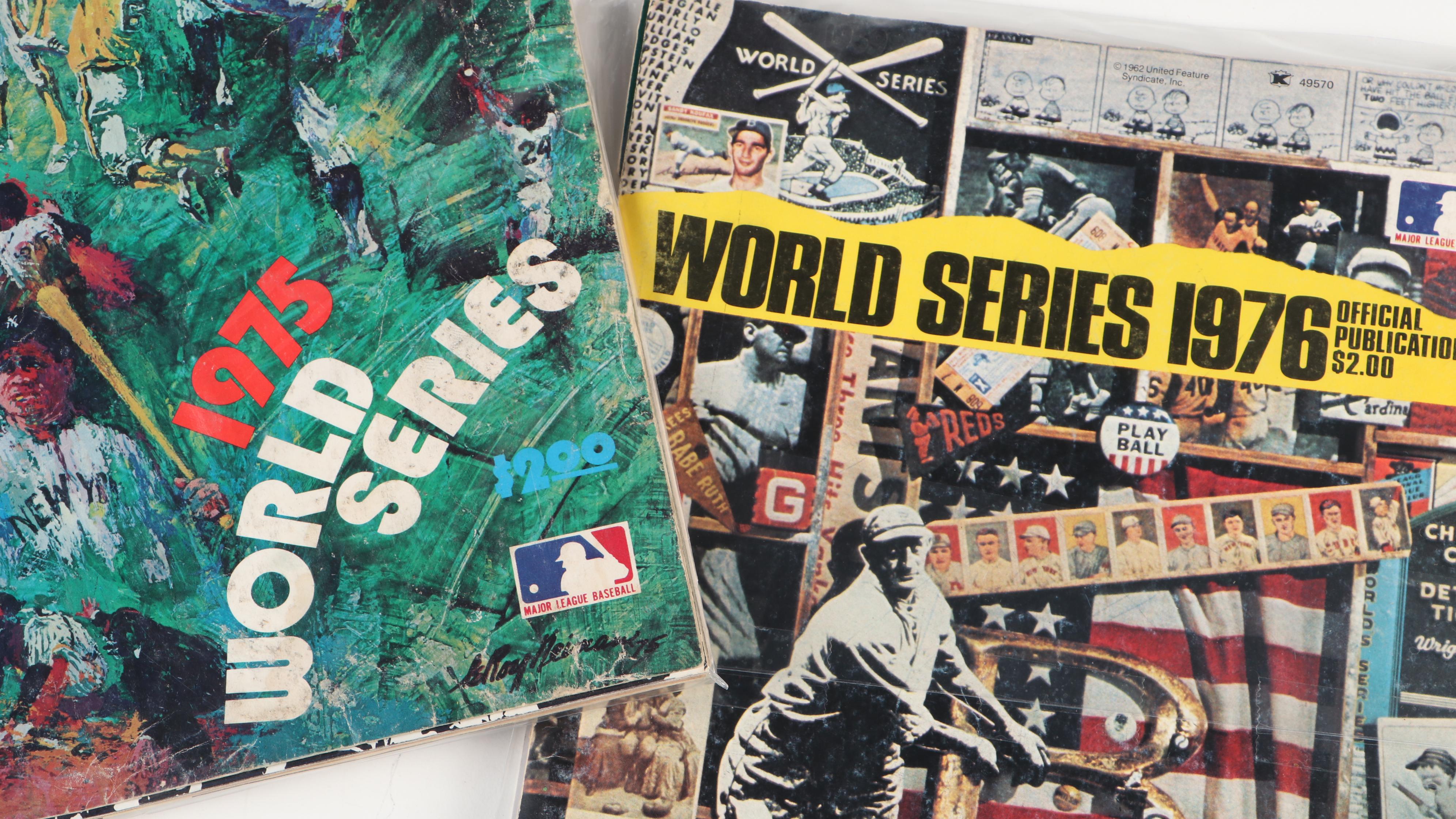 Cincinnati Reds World Series Champs, More Pennants, 1975 and 1976 MLB Yearbooks