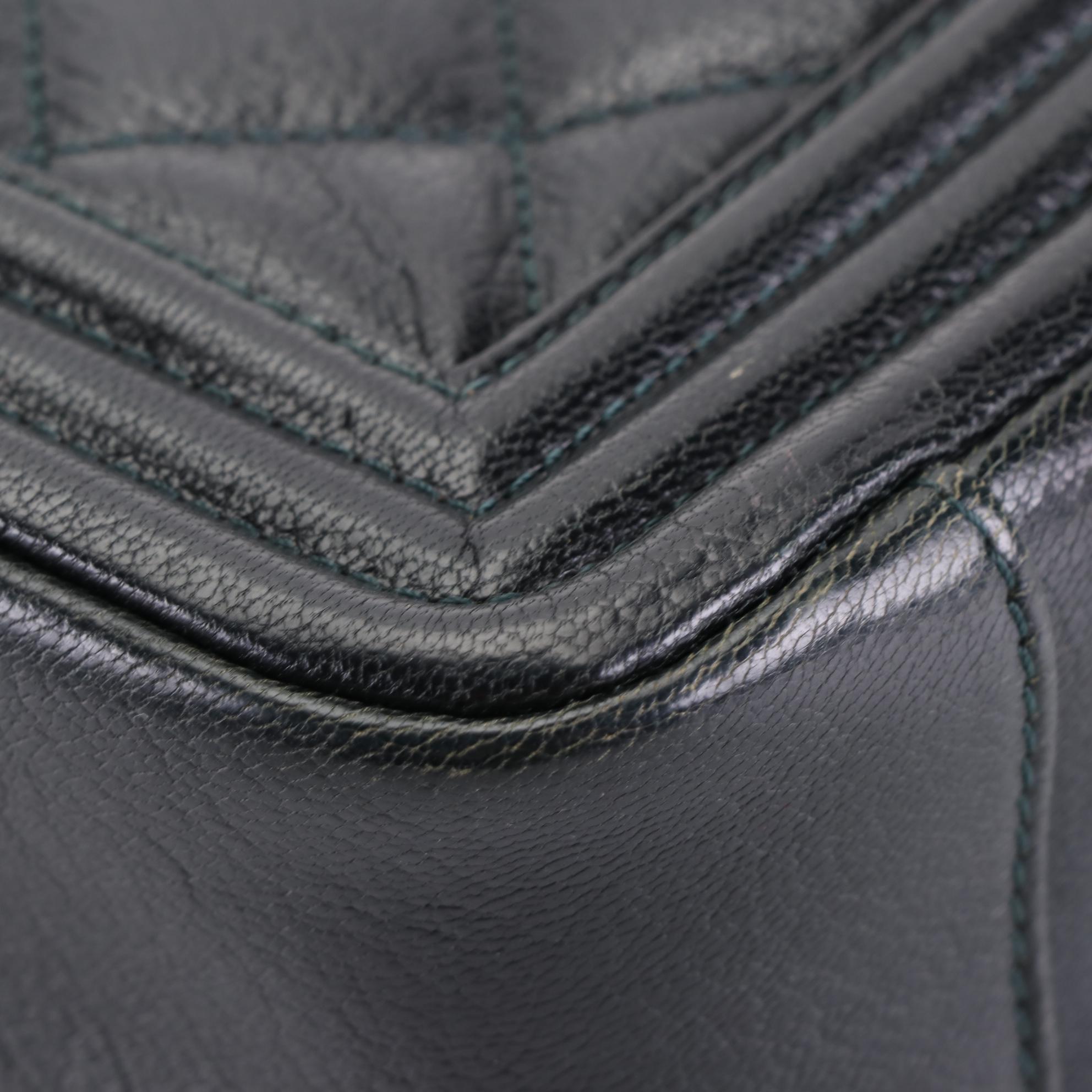 Chanel Medium Boy Flap Bag in Ombré Quilted Leather with Chain Strap