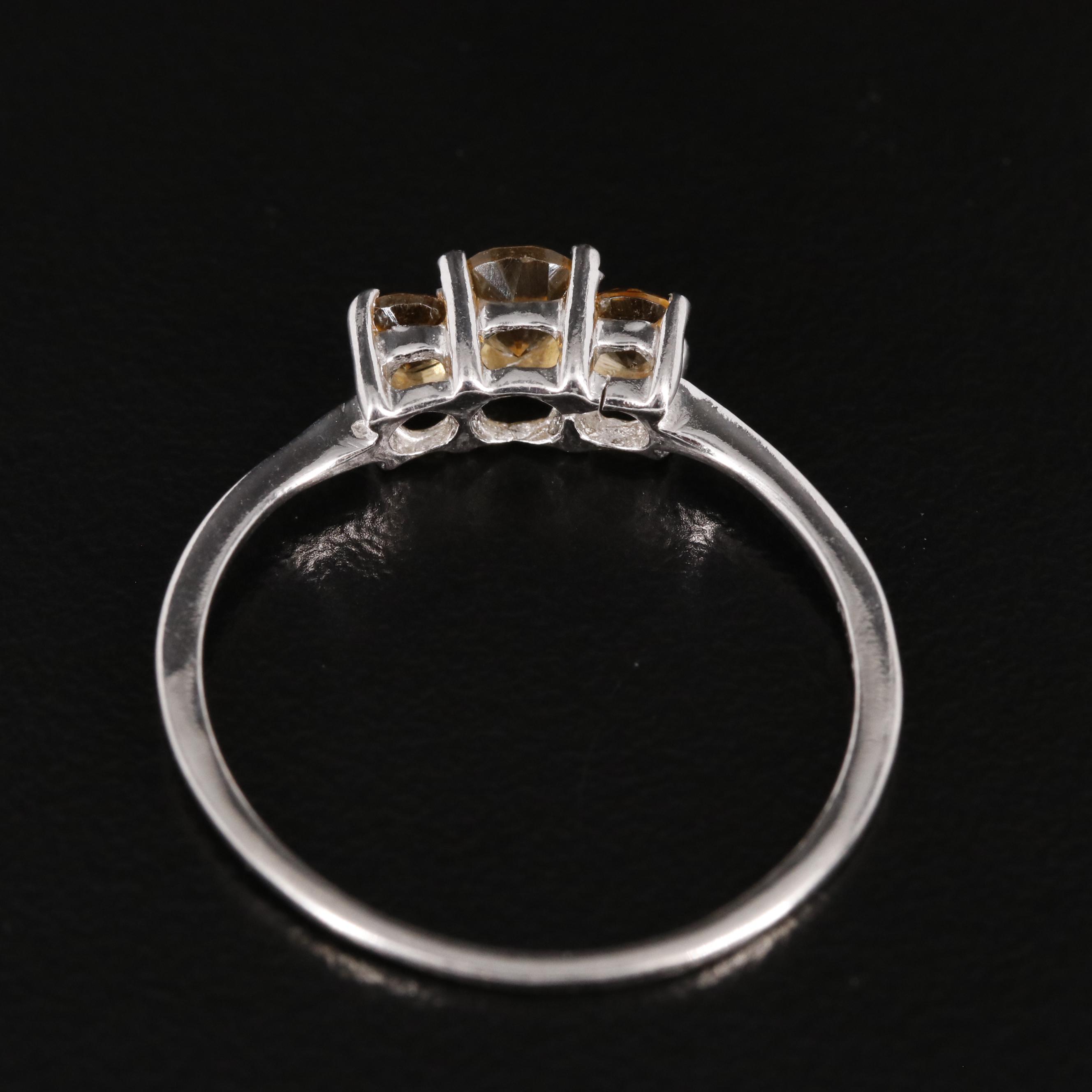Sterling Citrine Ring