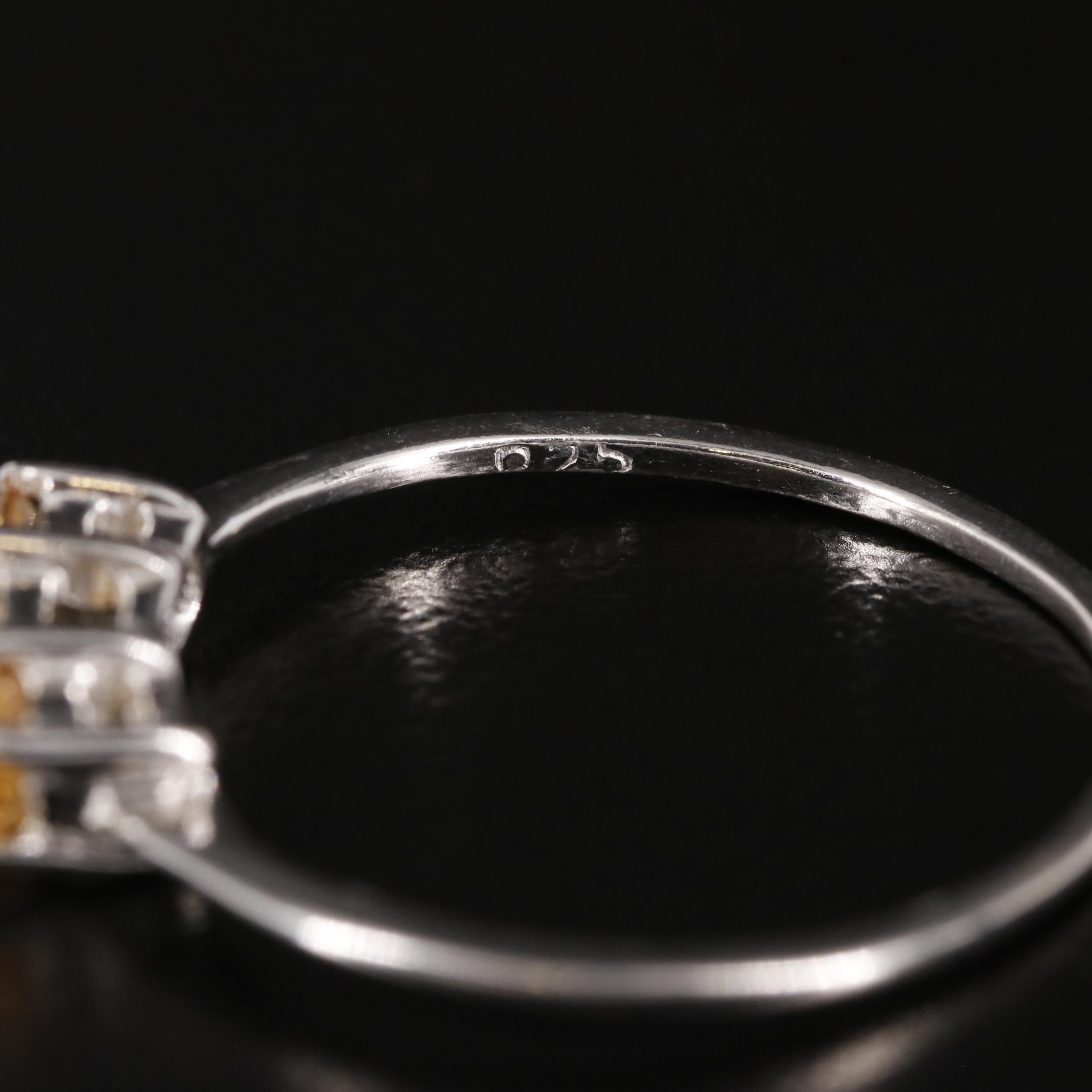 Sterling Citrine Ring