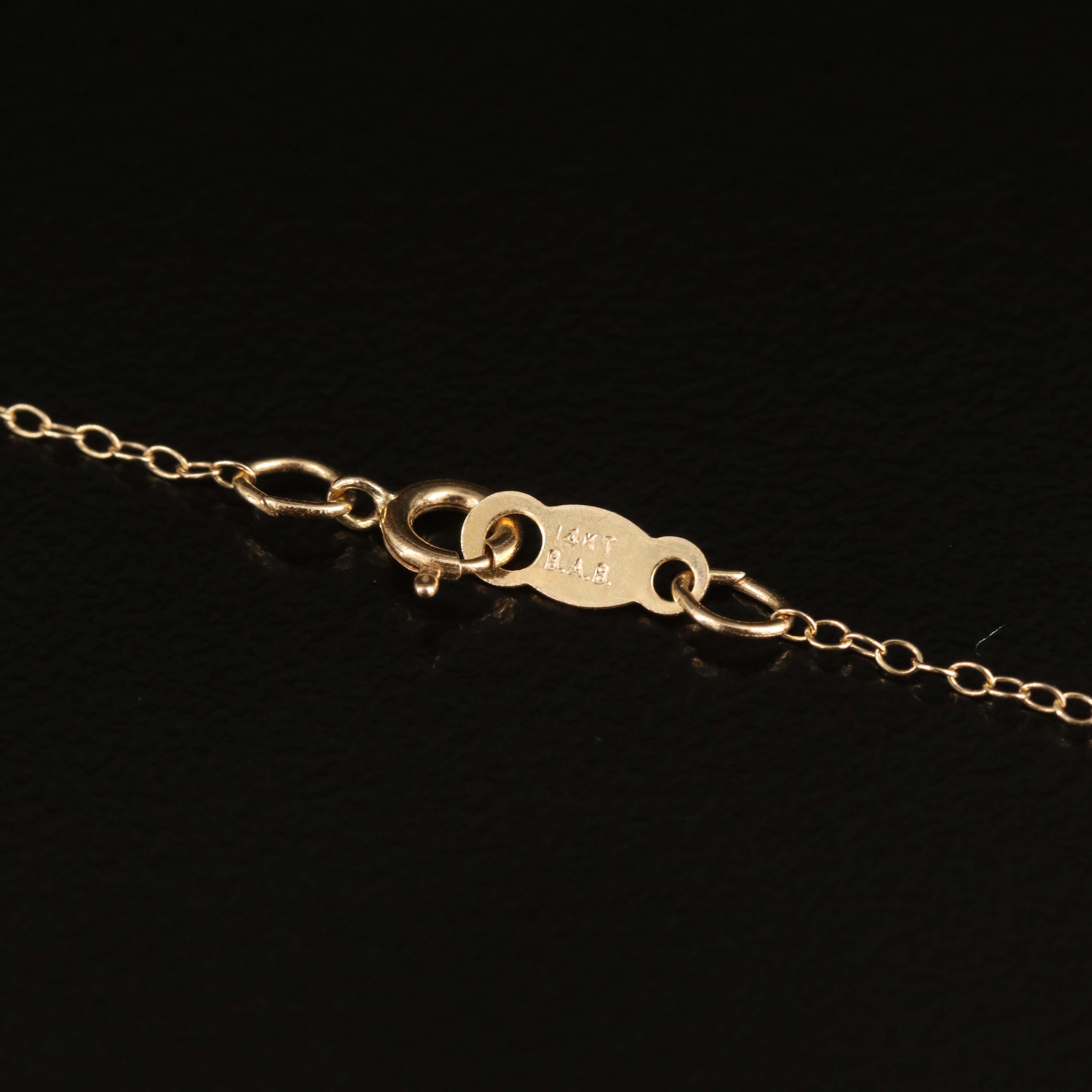 14K Cross Pendant Necklace