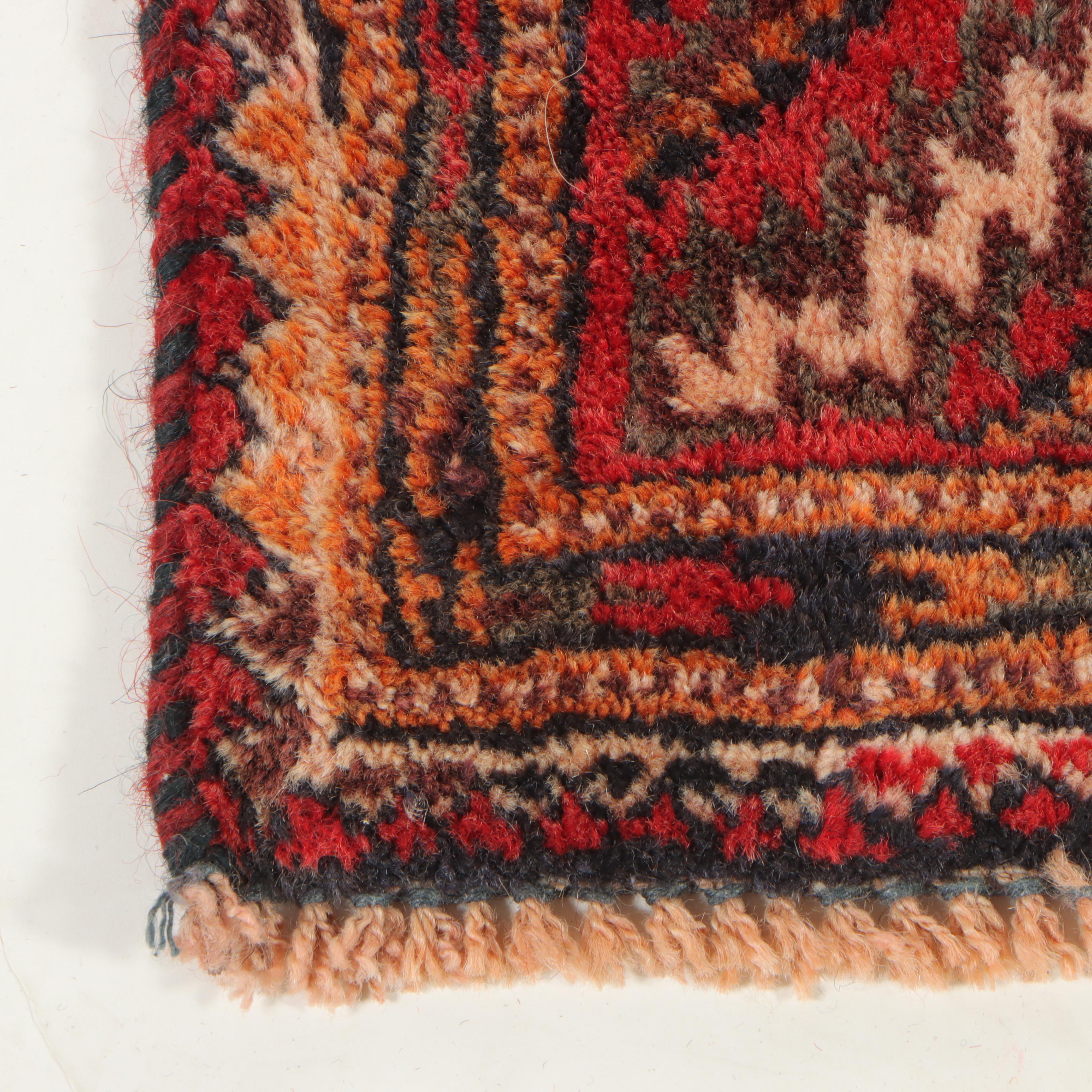 3'11 x 7'2 Hand-Knotted Afghan Turkmen Area Rug