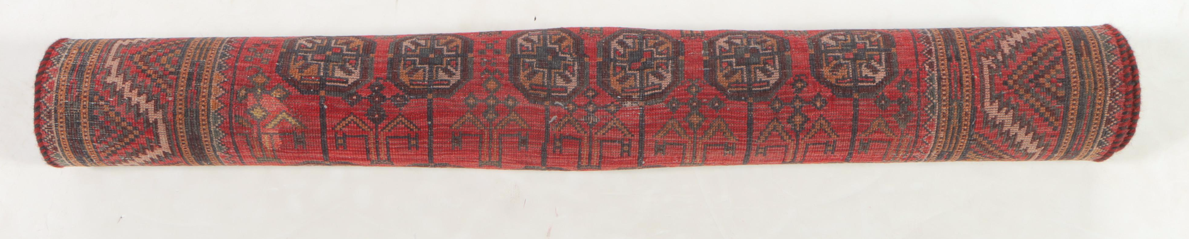 3'11 x 7'2 Hand-Knotted Afghan Turkmen Area Rug