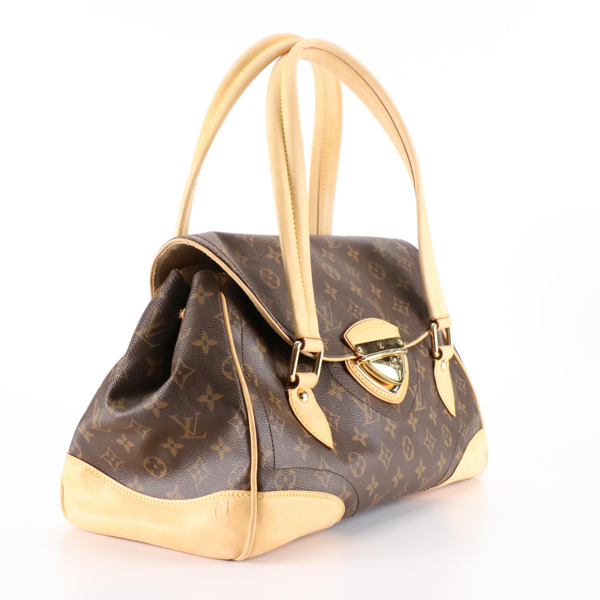 Louis Vuitton Beverly GM Bag in Monogram Canvas and Vachetta Leather