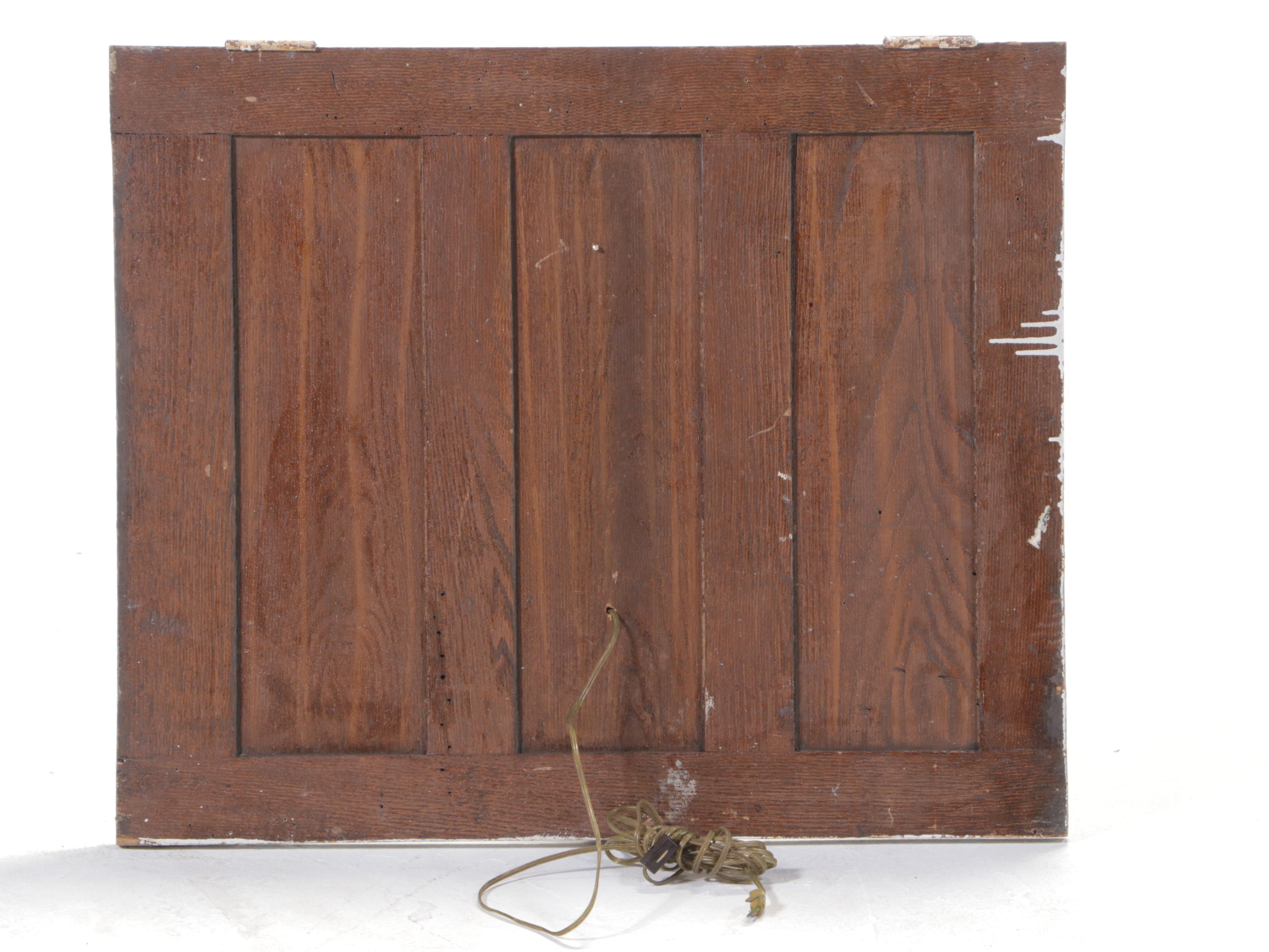 Neoclassical White-Painted Seven-Light Wall Sconce Mounted to Panel