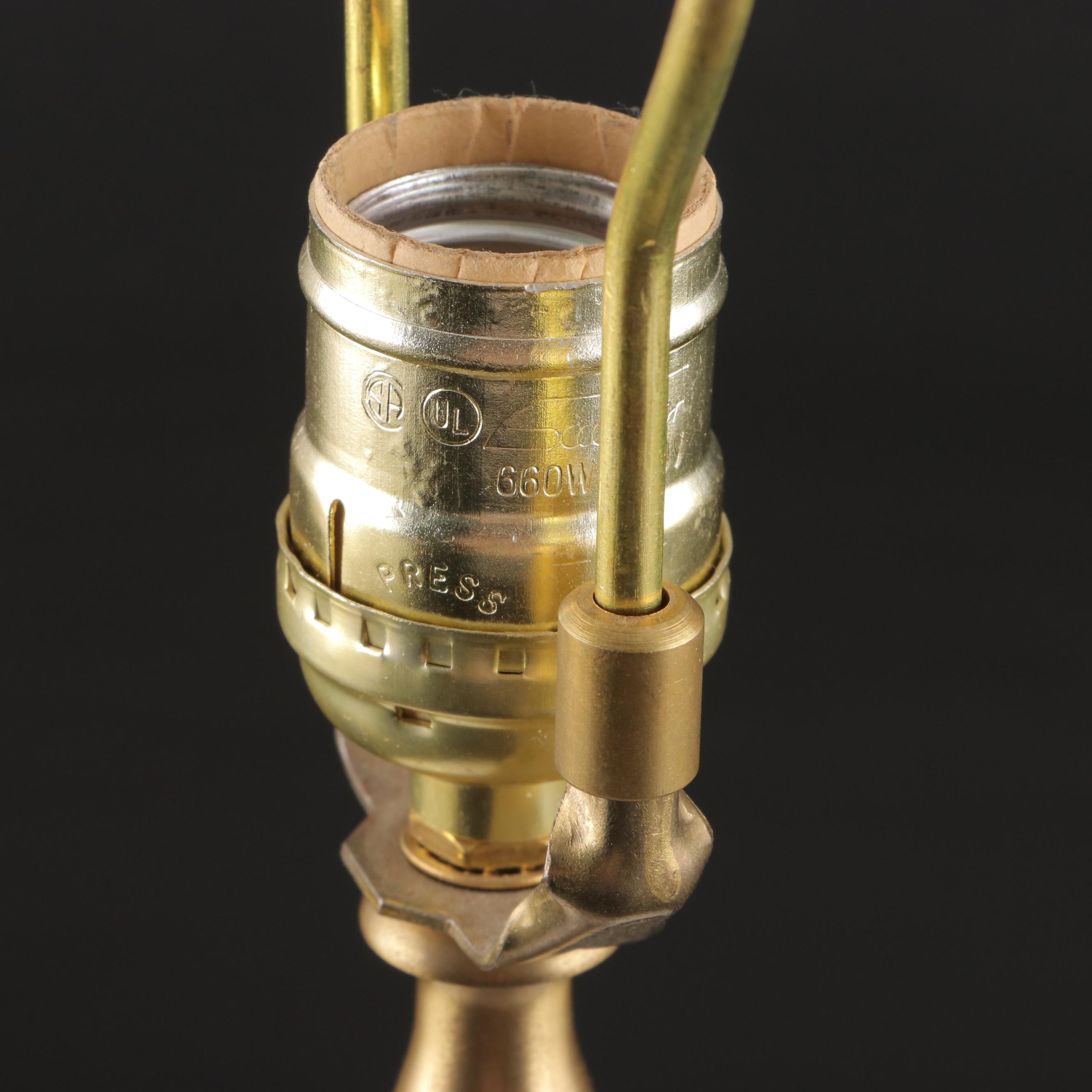 Italian Faience Ceramic Table Lamp, Late 20th Century