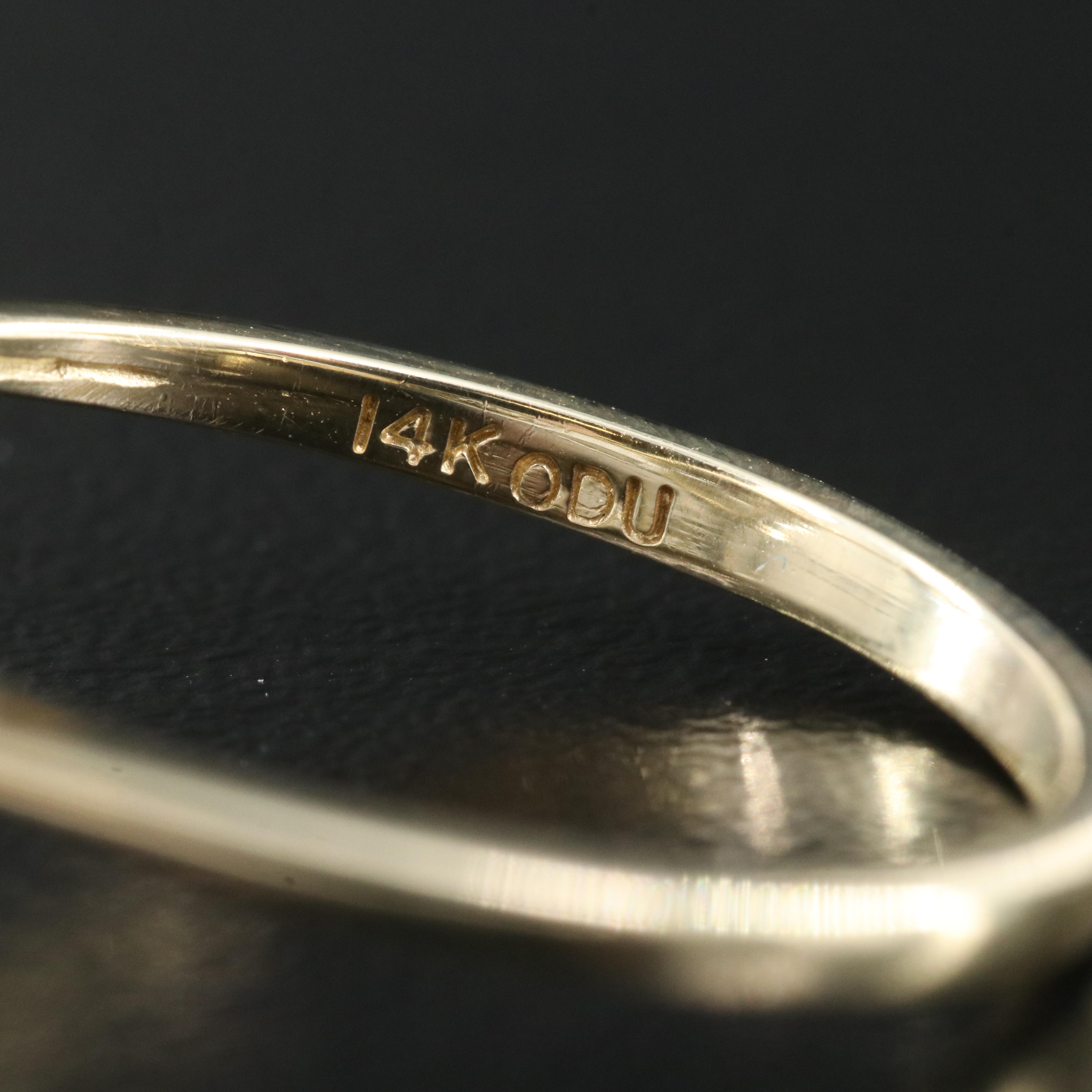 14K 0.72 CTW Diamond Cluster Ring