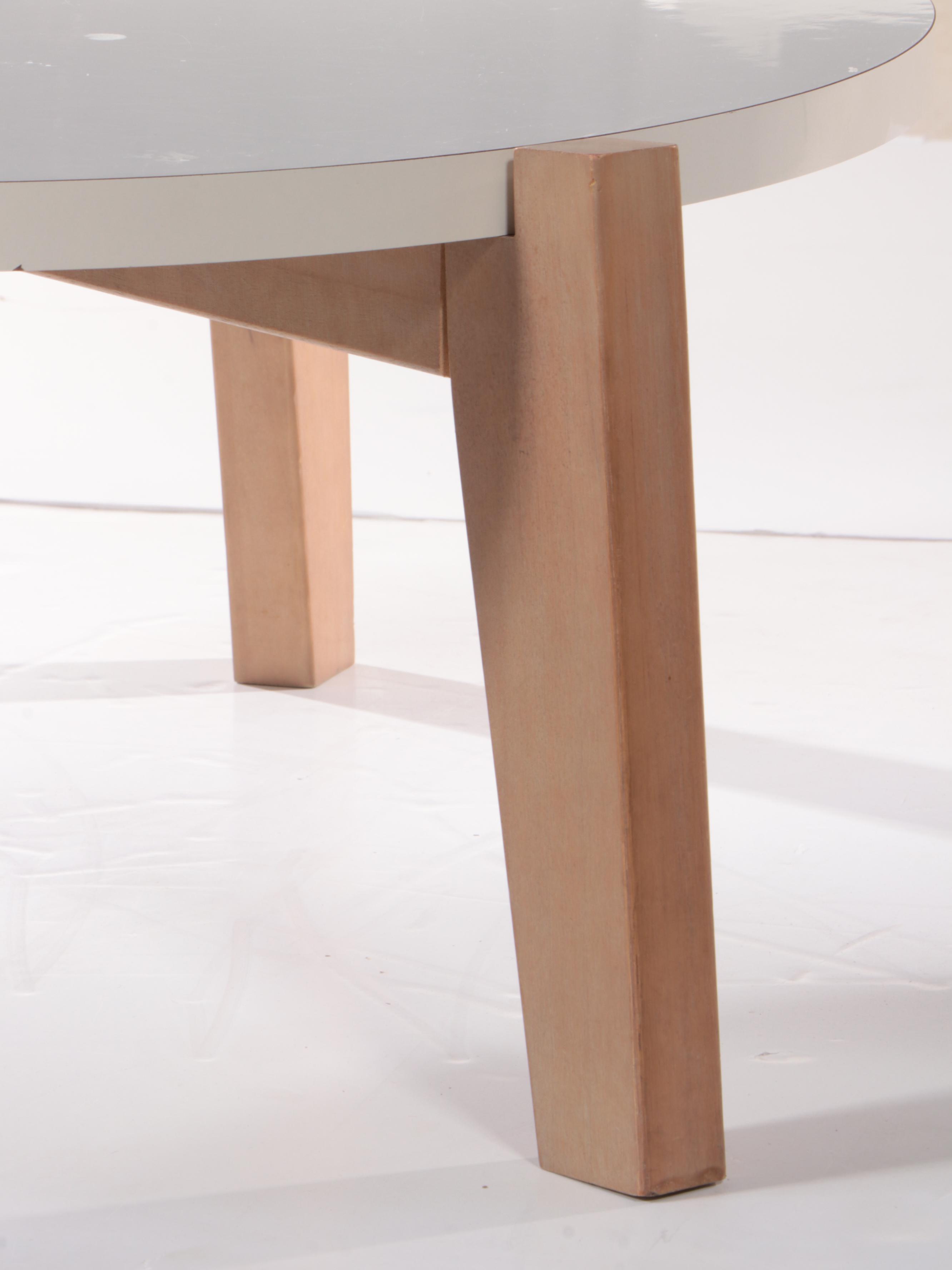 Thomas O'Brien "Vintage Modern" Teak and White Laminate Top Coffee Table