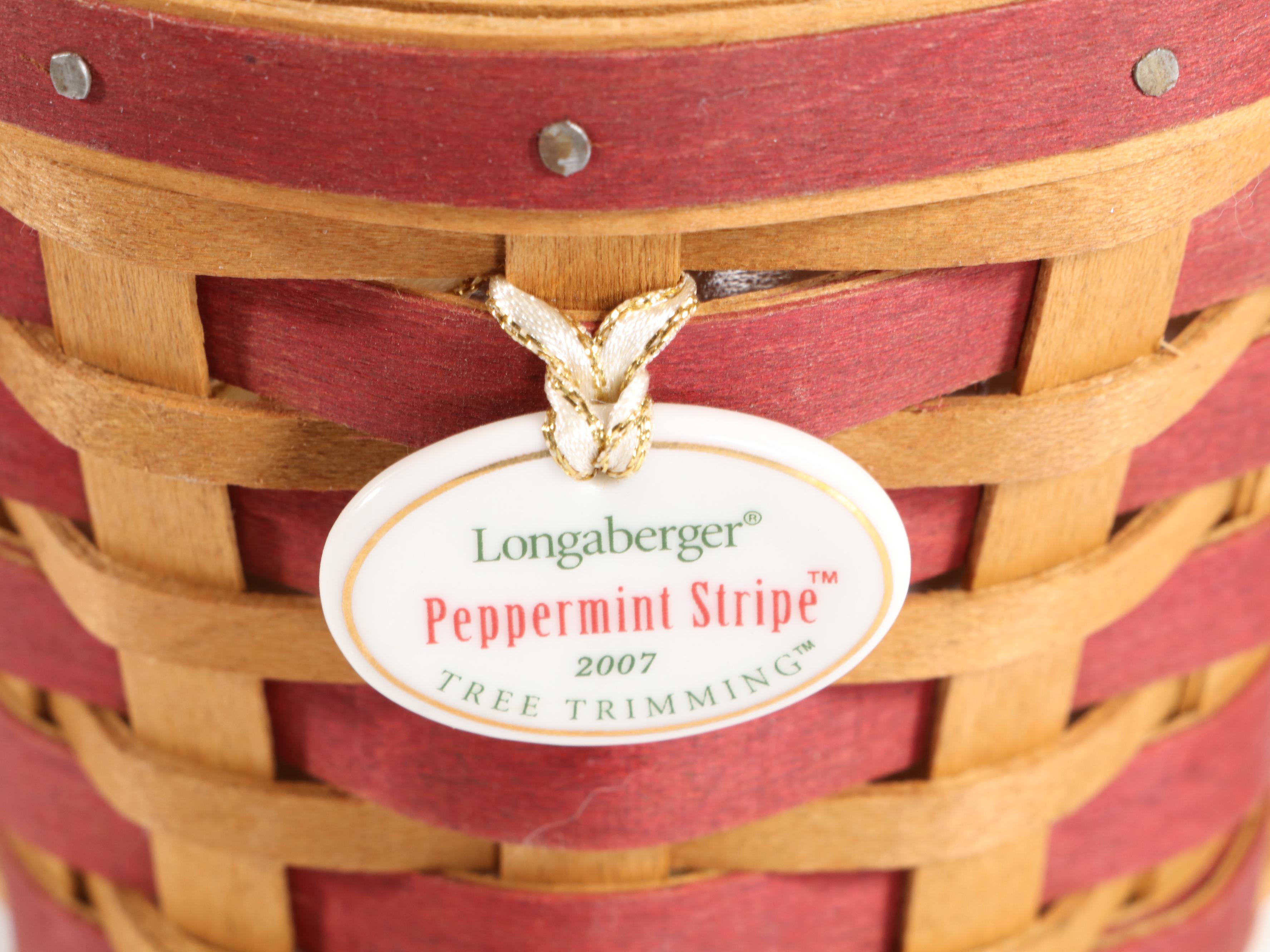 Longaberger Ambrosia Booking Basket with Longaberger and Other Handwoven Baskets