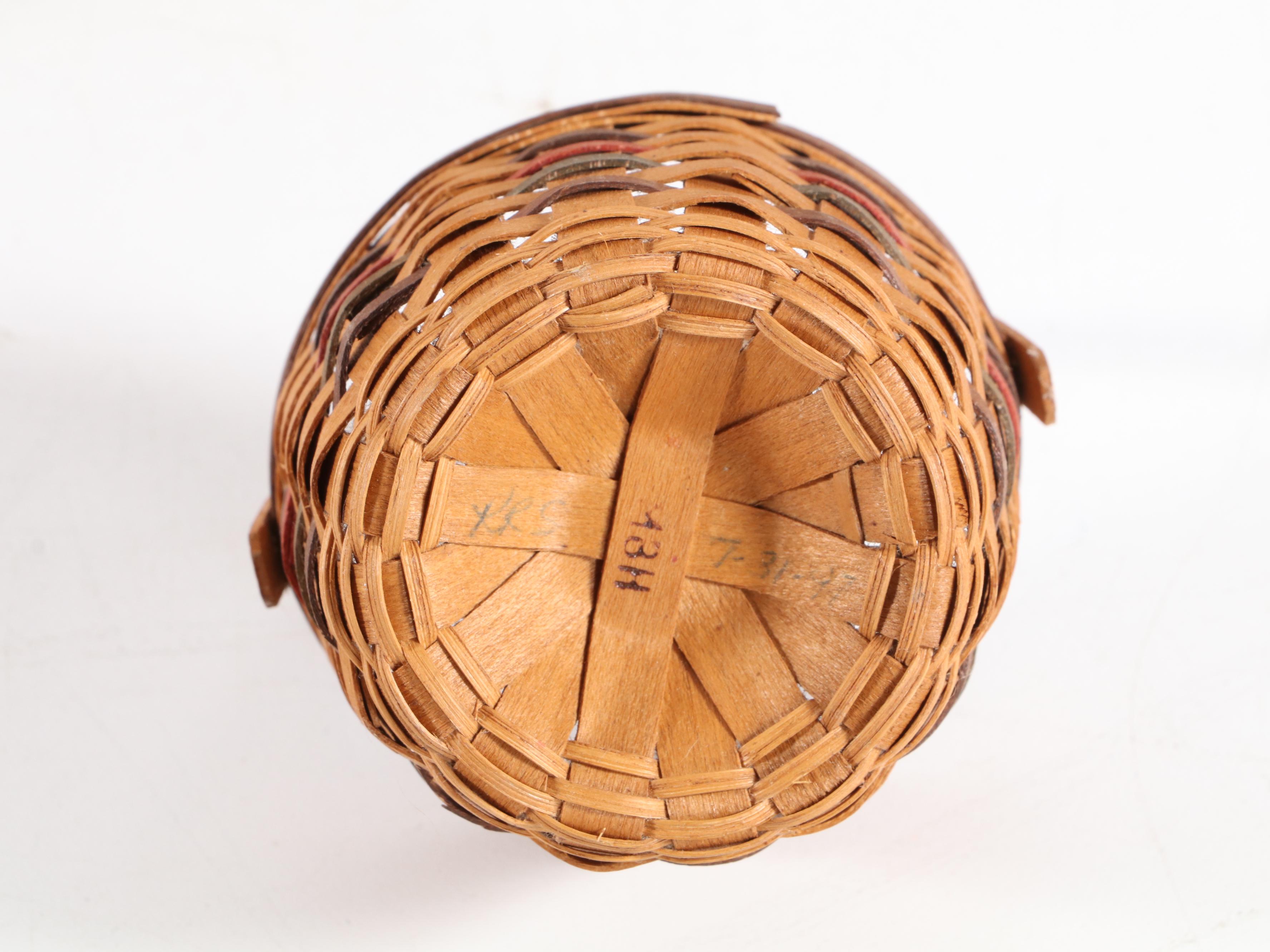 Longaberger Ambrosia Booking Basket with Longaberger and Other Handwoven Baskets