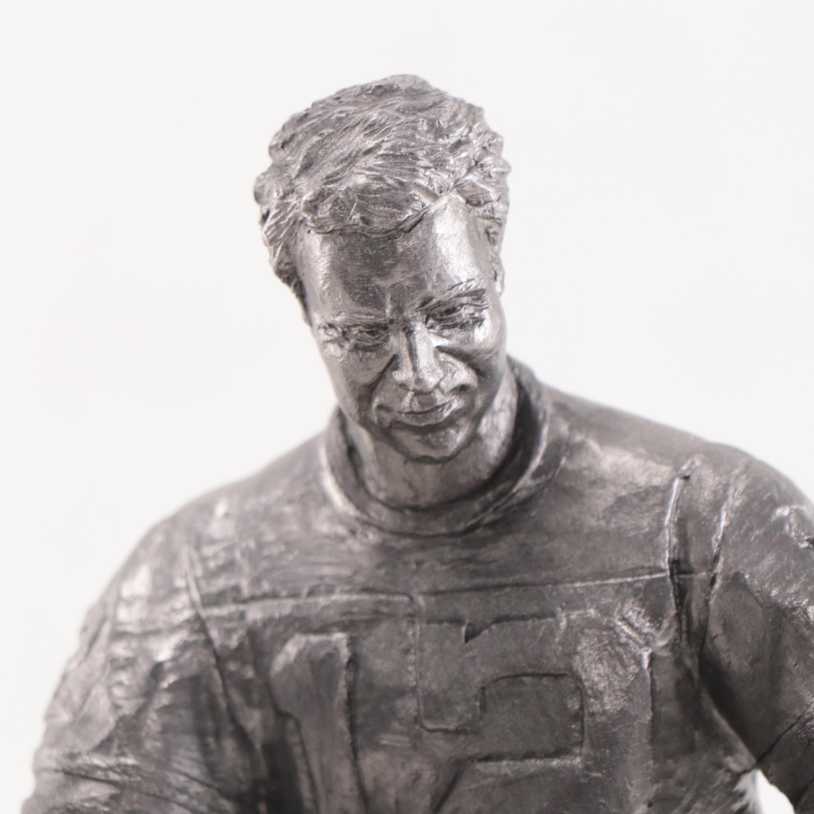 Roger Staubach Signed "The Legend Lives" Pewter Sculpture by Michael Ricker