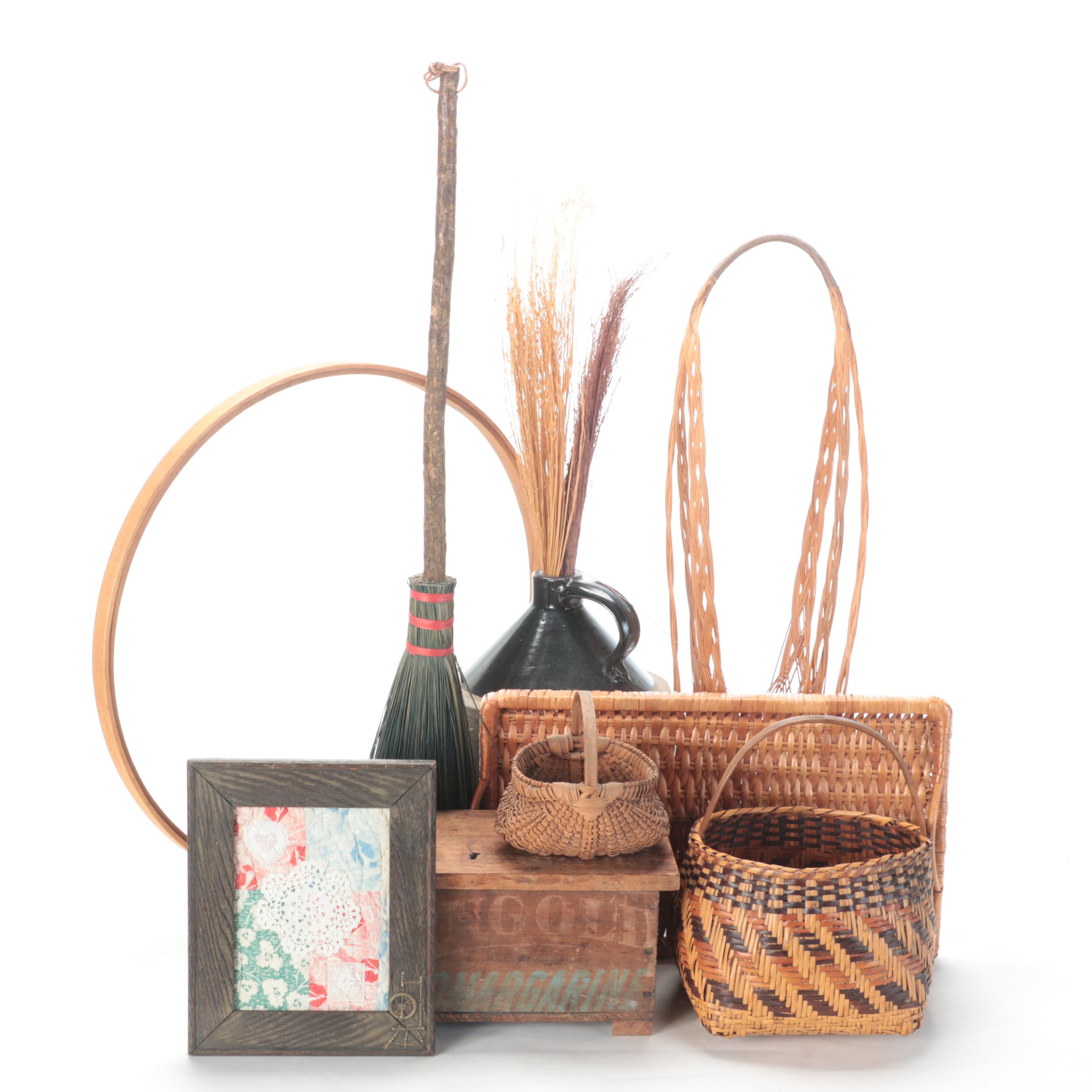 Berea College Student Craft Industry Broom with Folk Art Collection