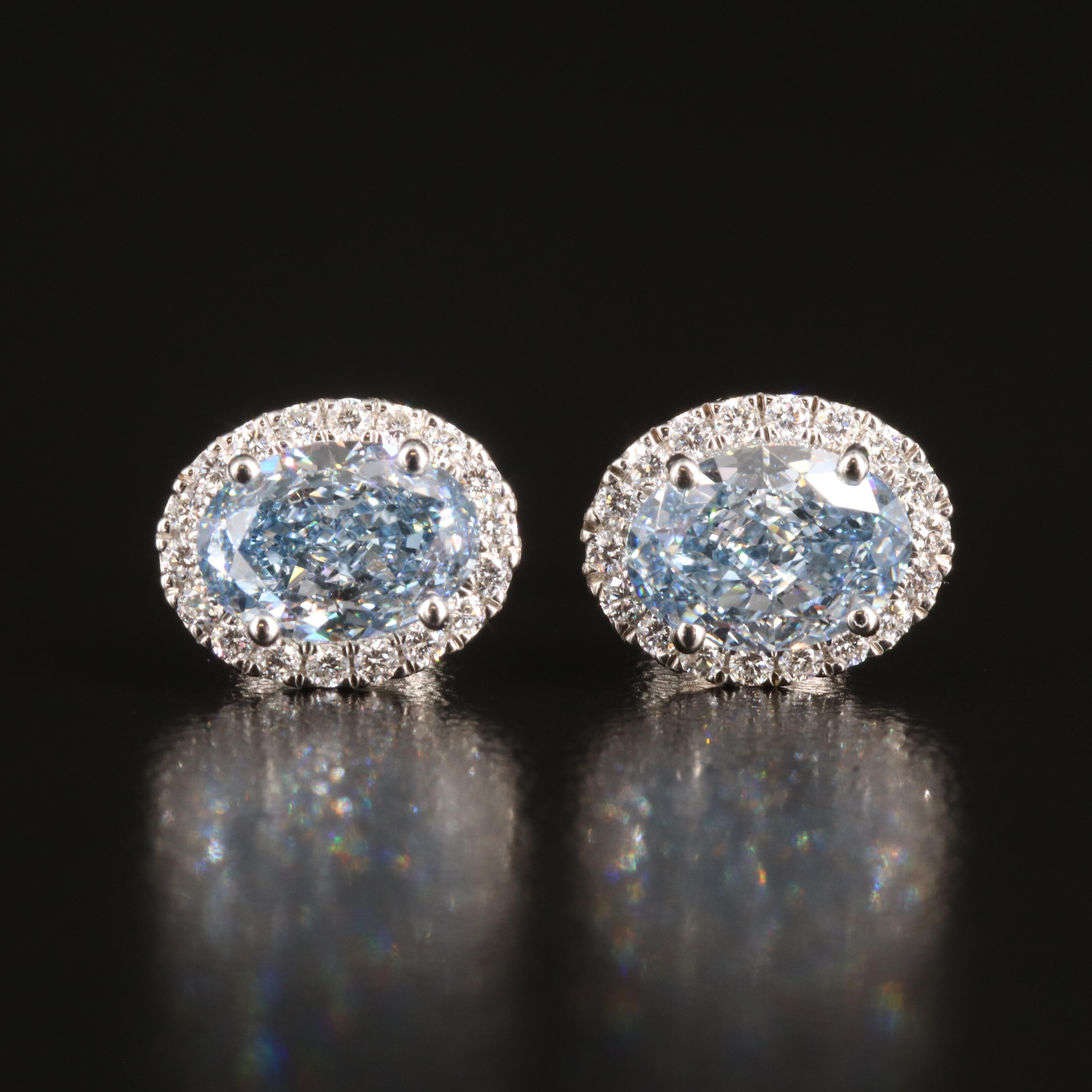 14K 2.19 CTW Lab Grown Diamond Stud Earrings