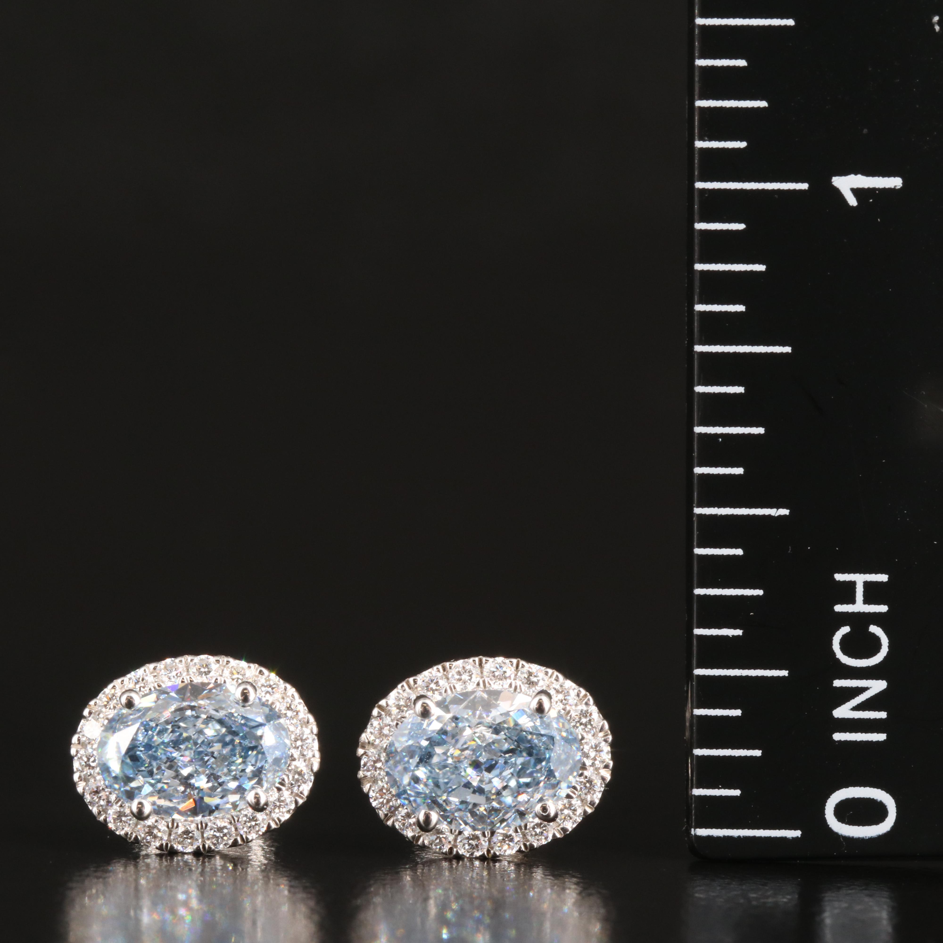 14K 2.19 CTW Lab Grown Diamond Stud Earrings