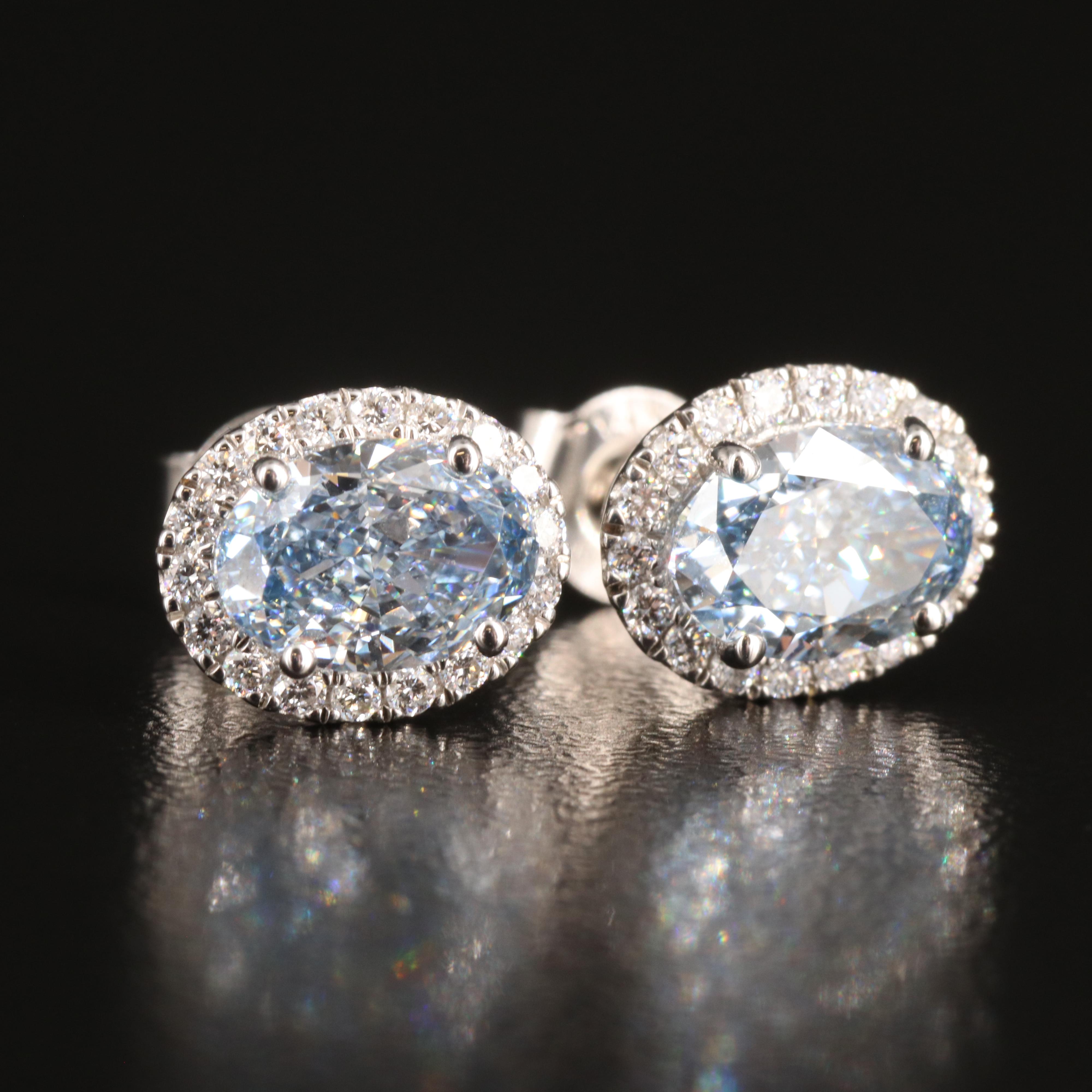 14K 2.19 CTW Lab Grown Diamond Stud Earrings