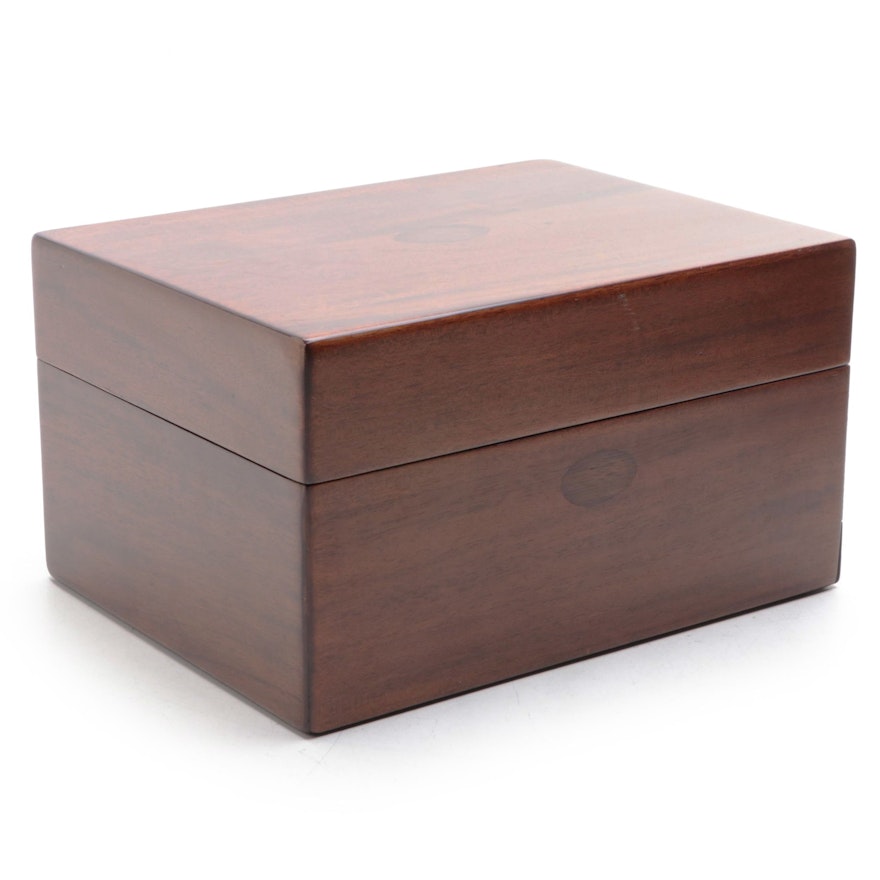 Mahogany and Walnut Jewelry Box