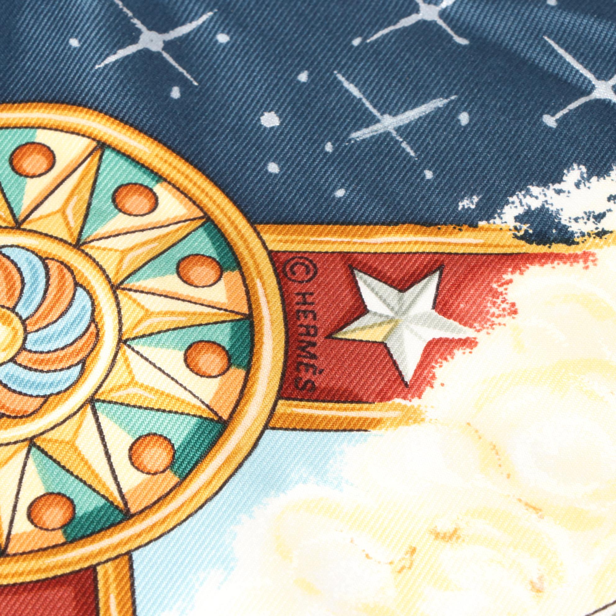 Hermès "La Magie" Silk Twill Scarf 90