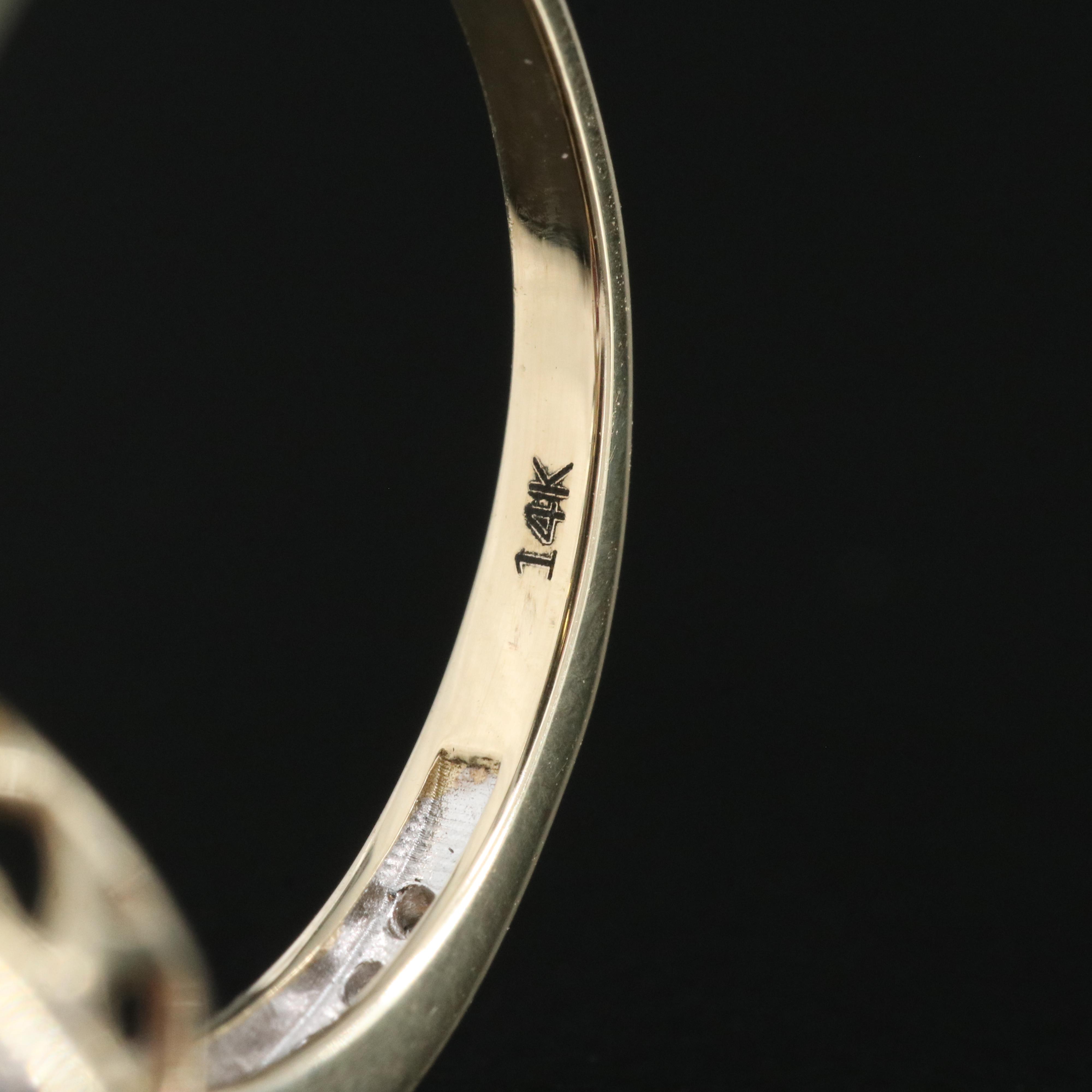 14K 6.98 CT Ruby and Diamond Ring