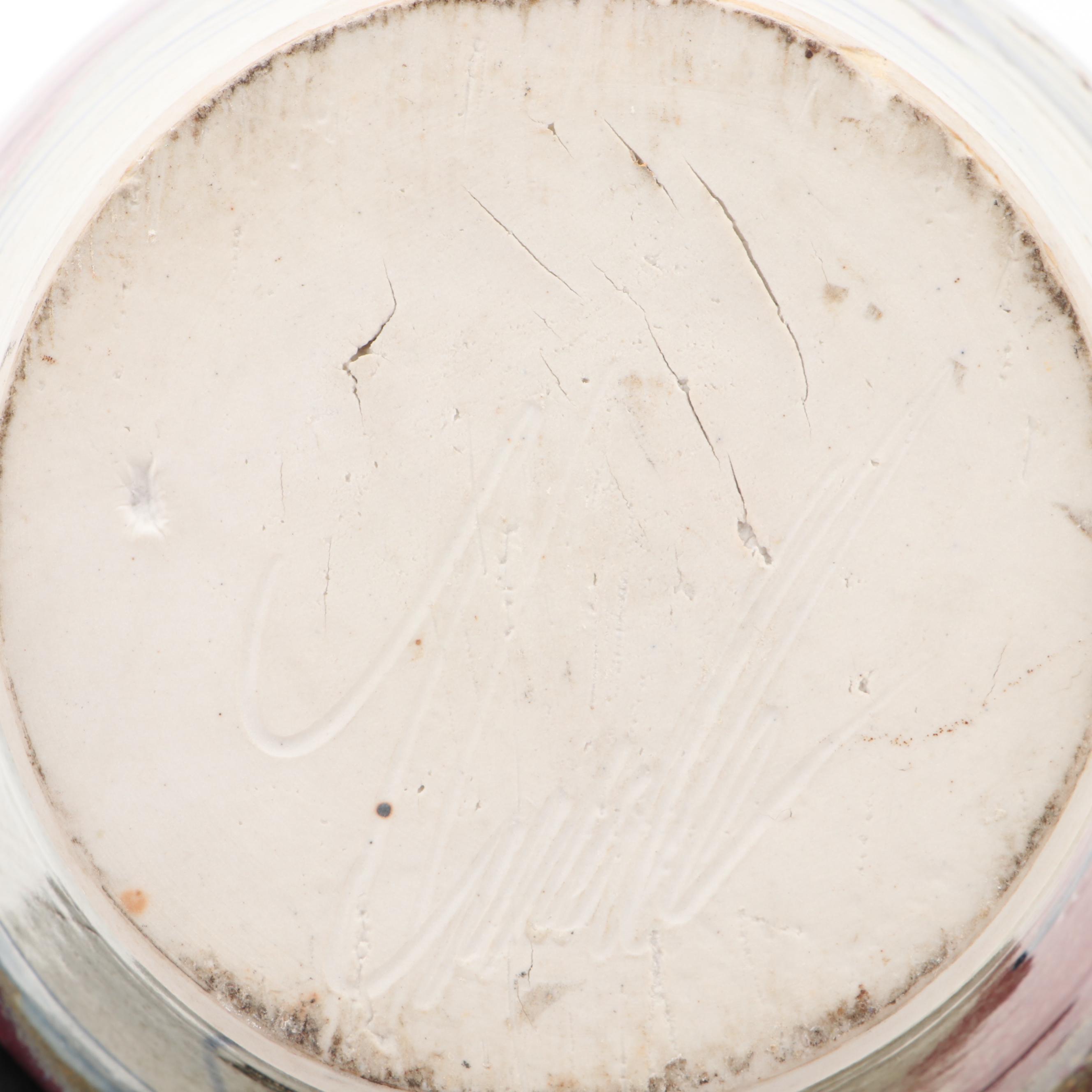 Signed Contemporary Studio Pottery Wheel-Thrown Glazed Earthenware Vase