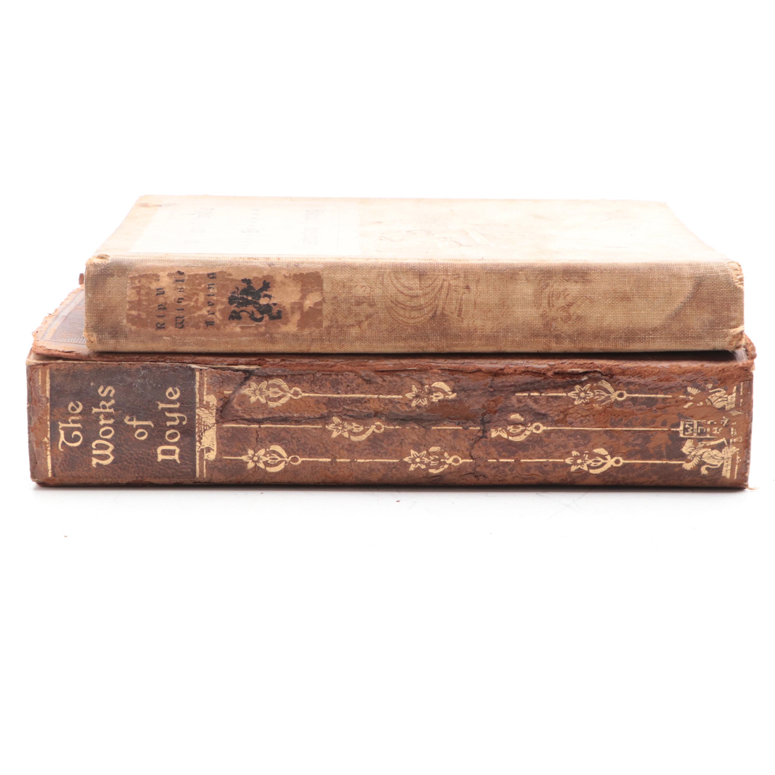 "Rip Van Winkle" by Washington Irving with "The Works of Arthur Conan Doyle"