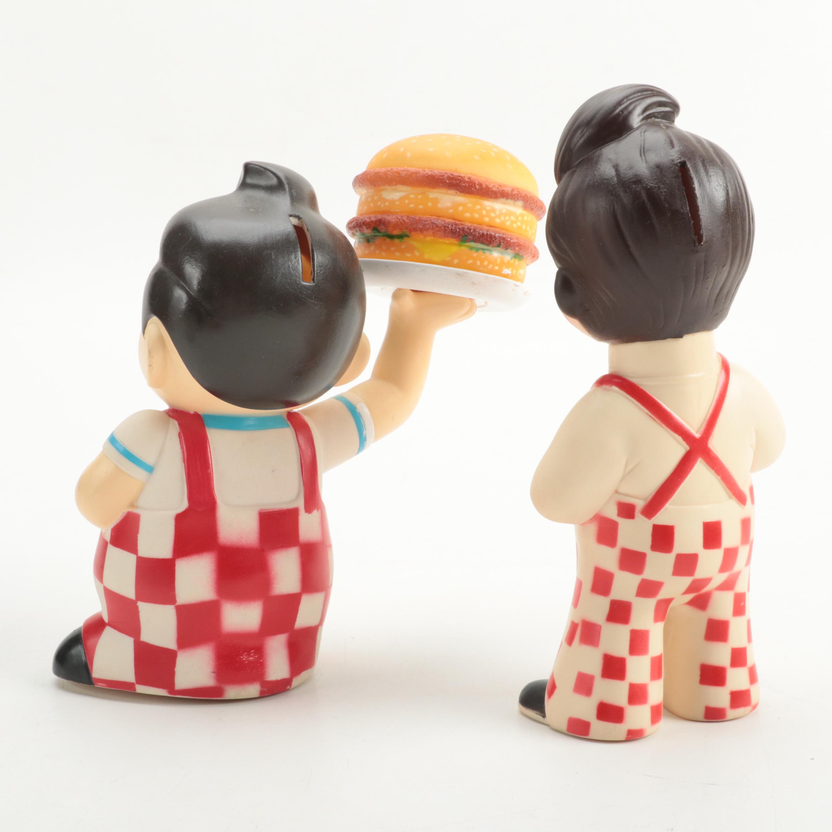 Frisch's Big Boy Vinyl Advertising Banks and Figurines