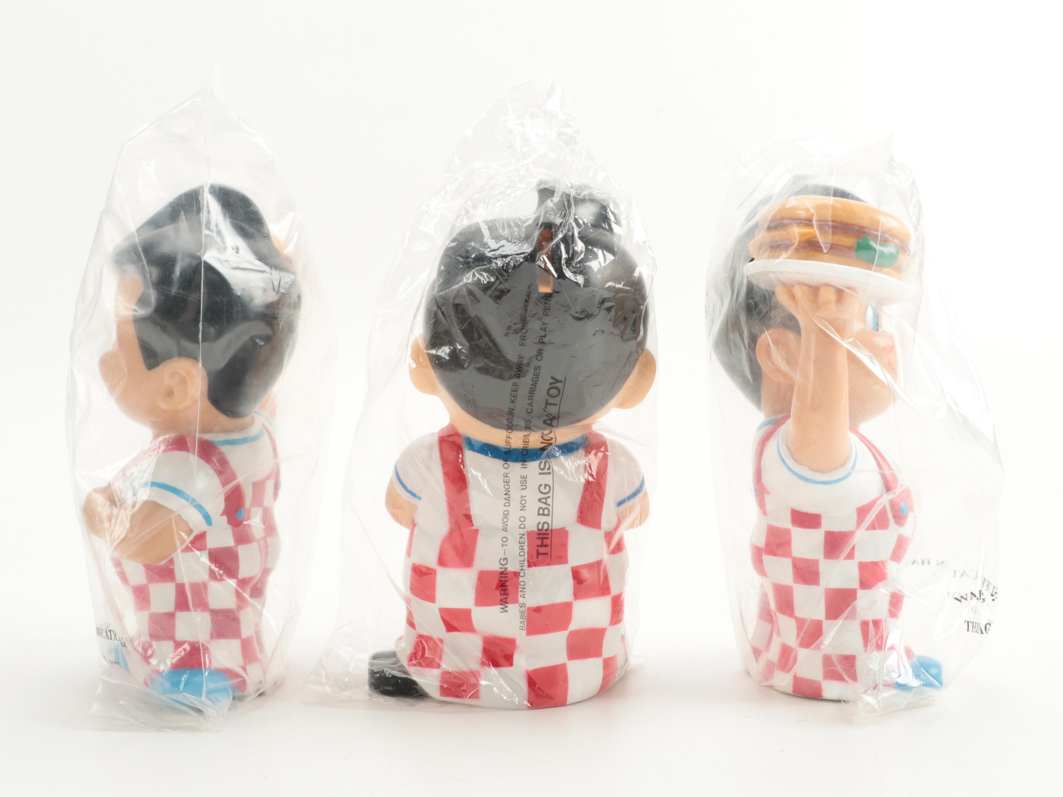 Frisch's Big Boy Vinyl Advertising Banks and Figurines