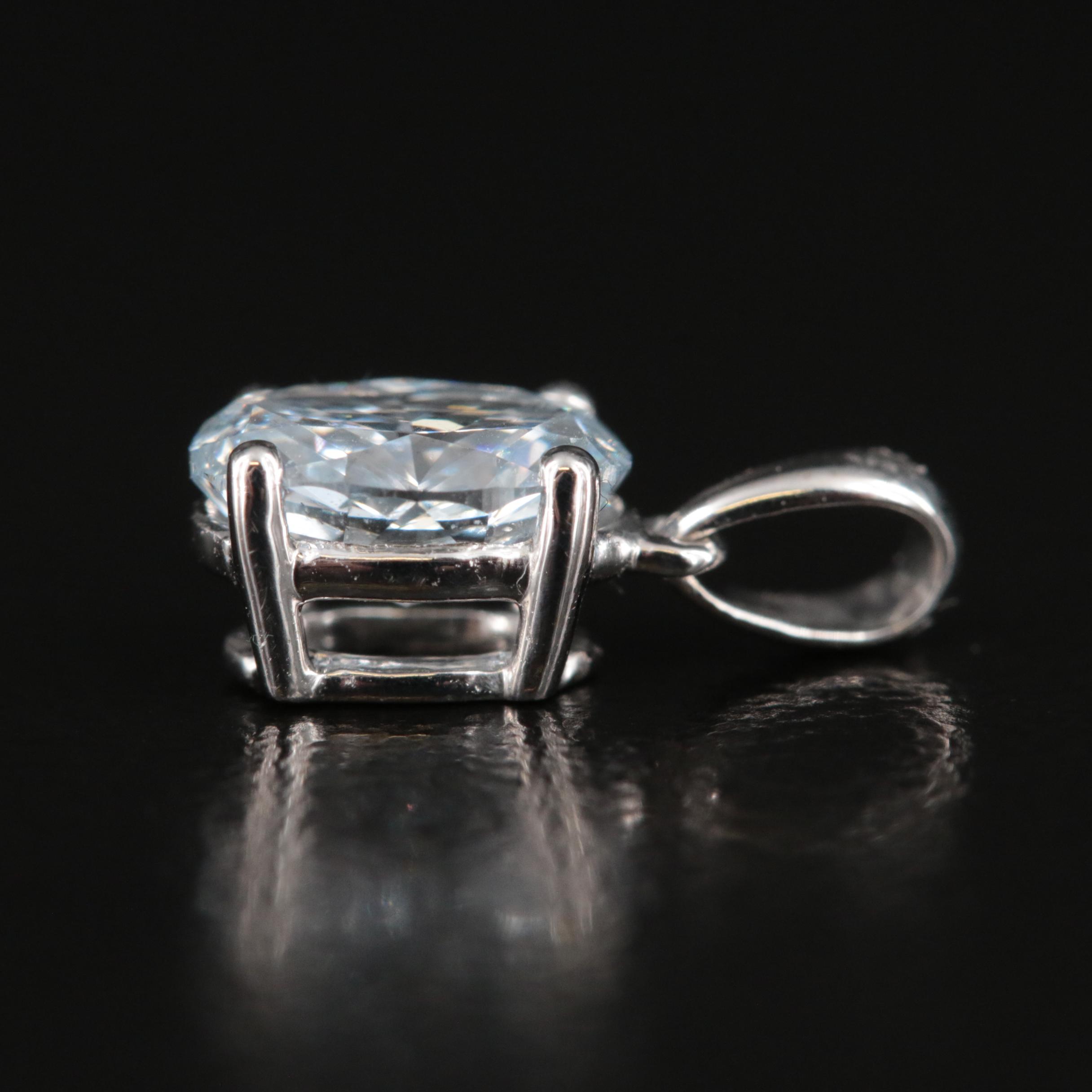 14K 0.55 CT Lab Grown Diamond Pendant