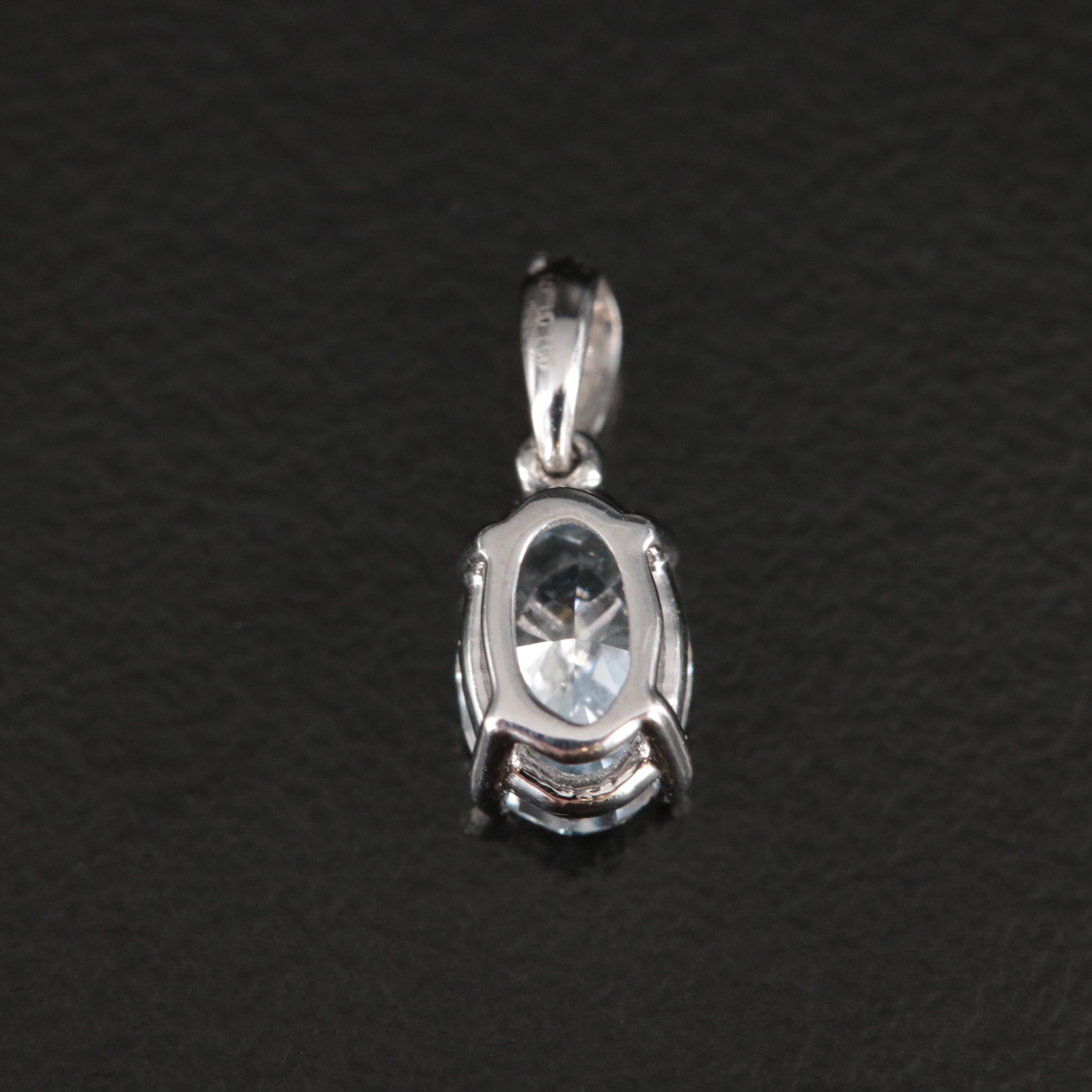 14K 0.55 CT Lab Grown Diamond Pendant