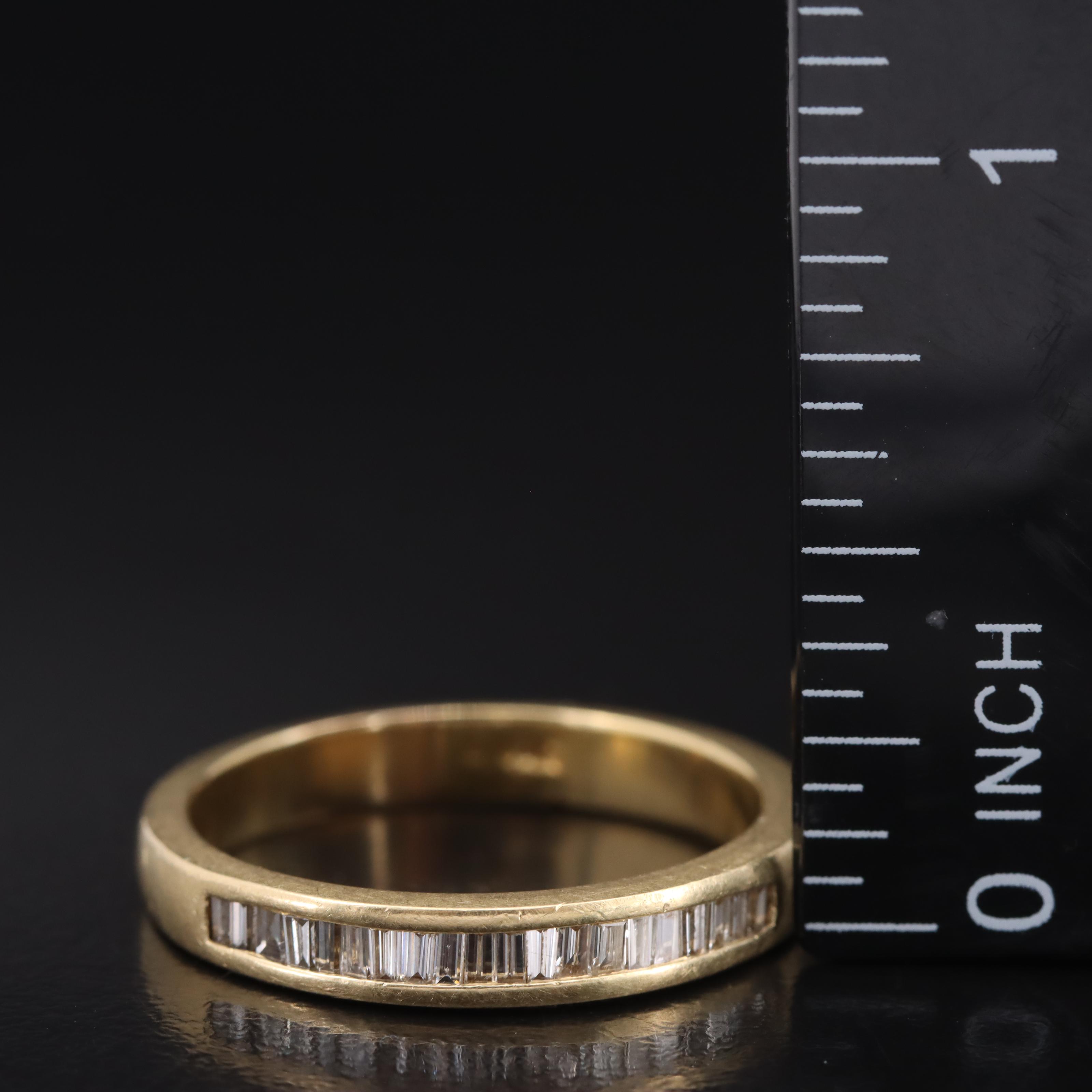 18K 0.32 CTW Diamond Channel Band
