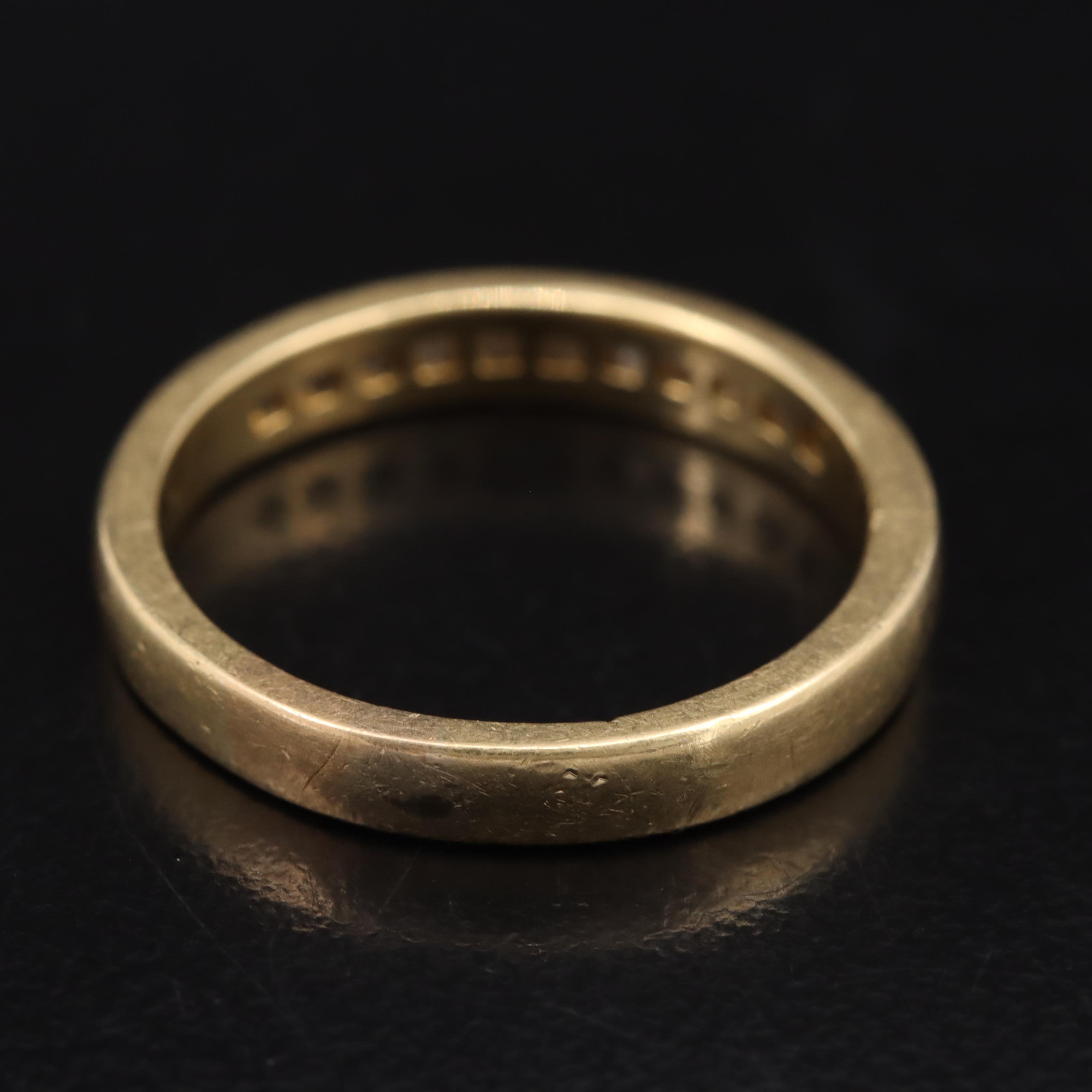 18K 0.32 CTW Diamond Channel Band