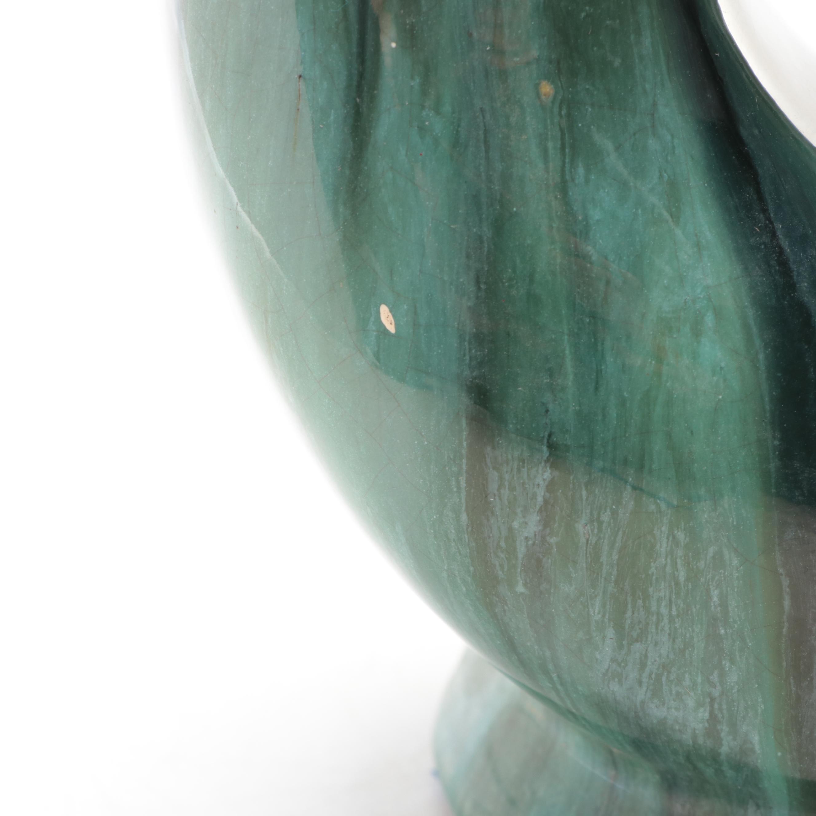 High Gloss Ceramic Decanter Music Box with Two High Gloss Ceramic Table Vases