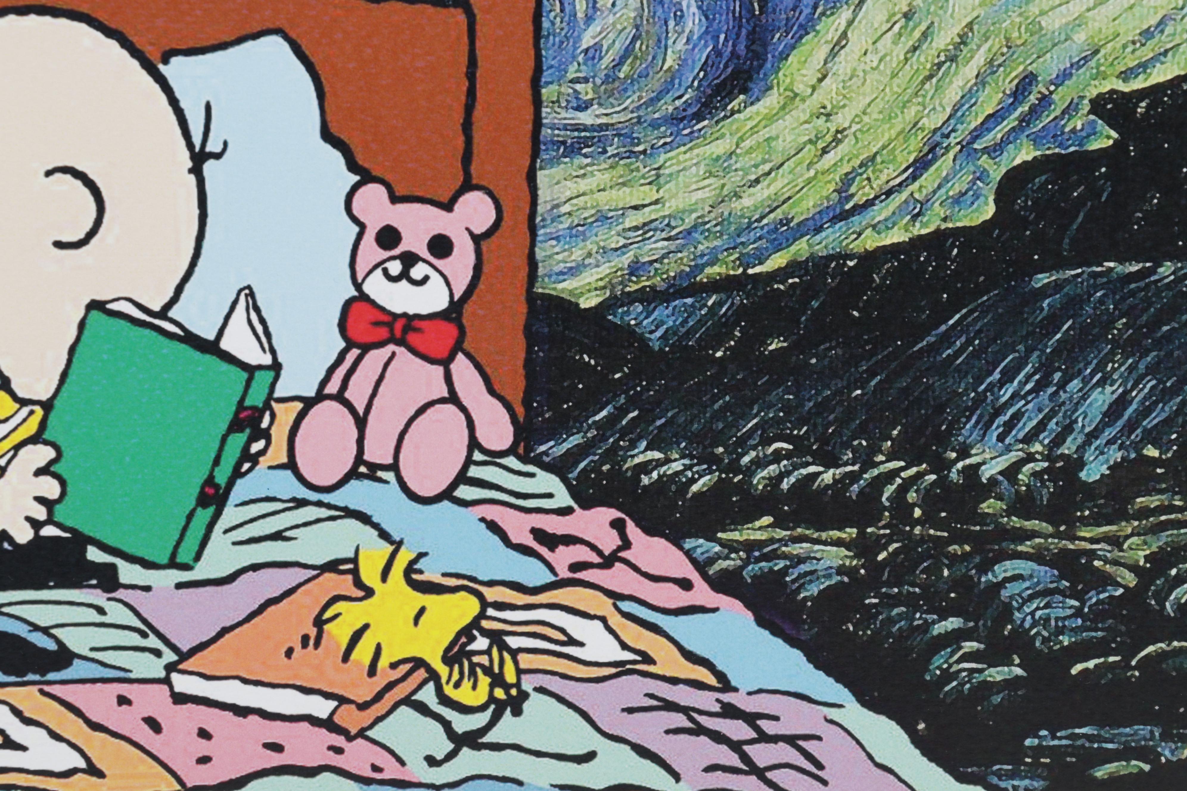 Death NYC Pop Art Graphic Print Homage to Van Gogh and Peanuts, 2022