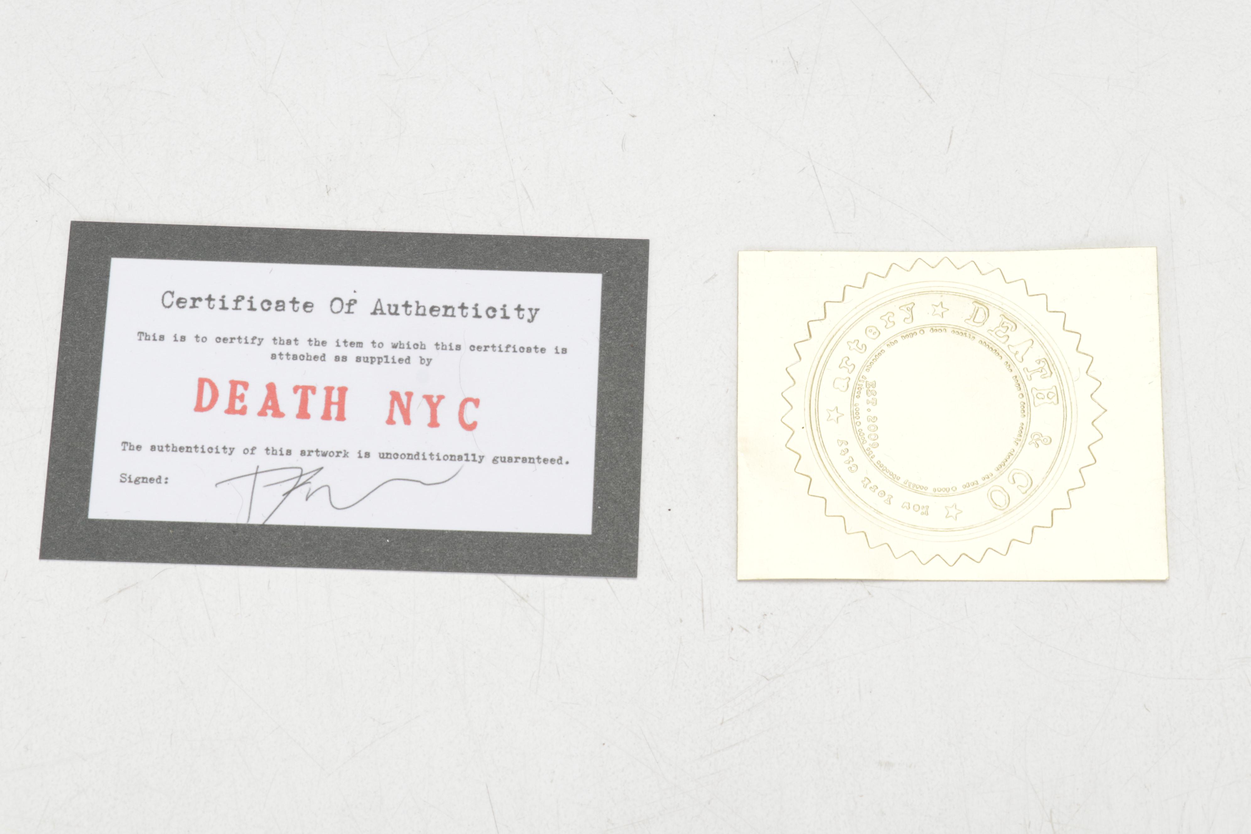 Death NYC Pop Art Graphic Print Homage to Van Gogh and Peanuts, 2022