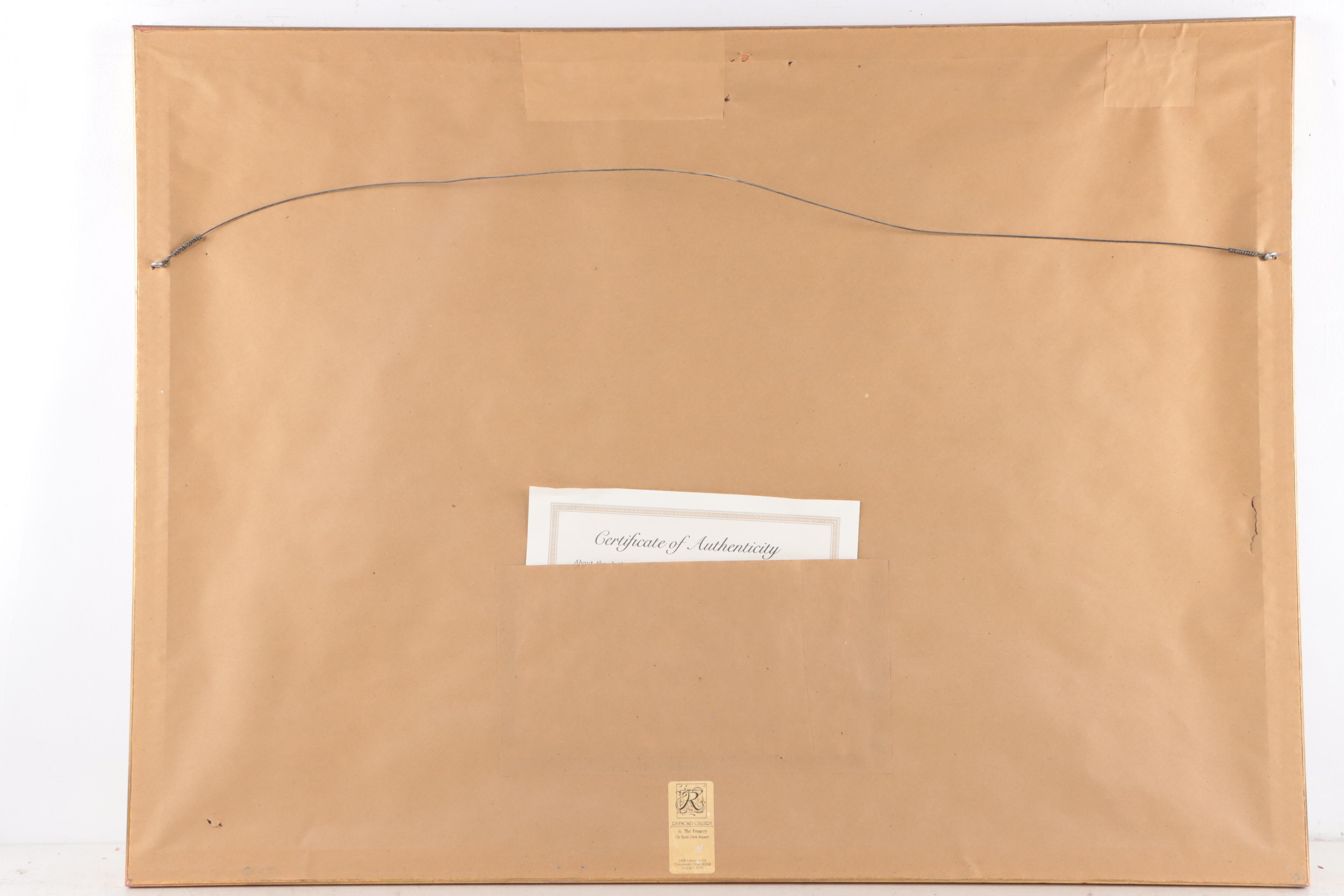 L. Gordon Offset Lithograph "Villas by the Sea," 1992