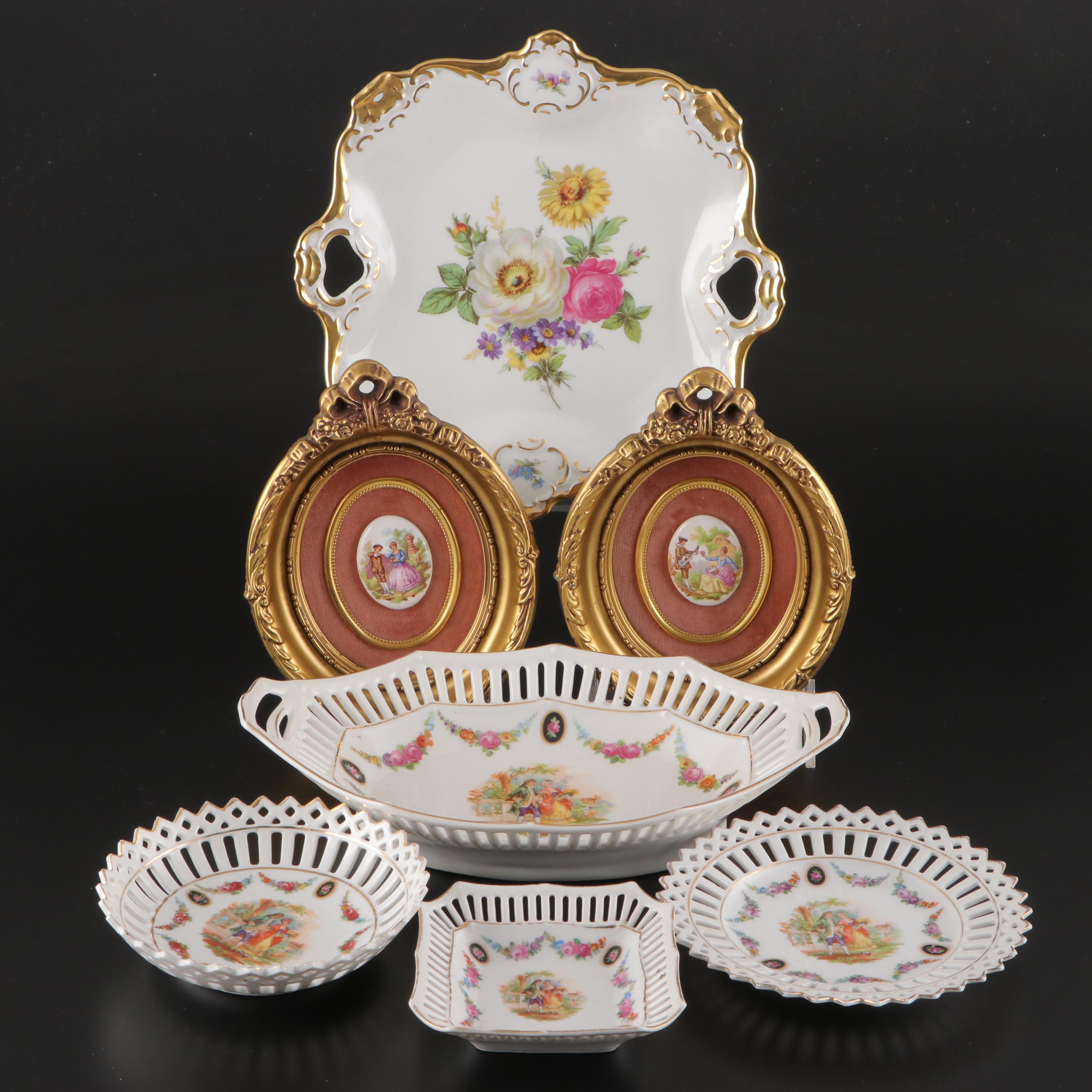 Schumann German Reticulated and Other Porcelain Transferware