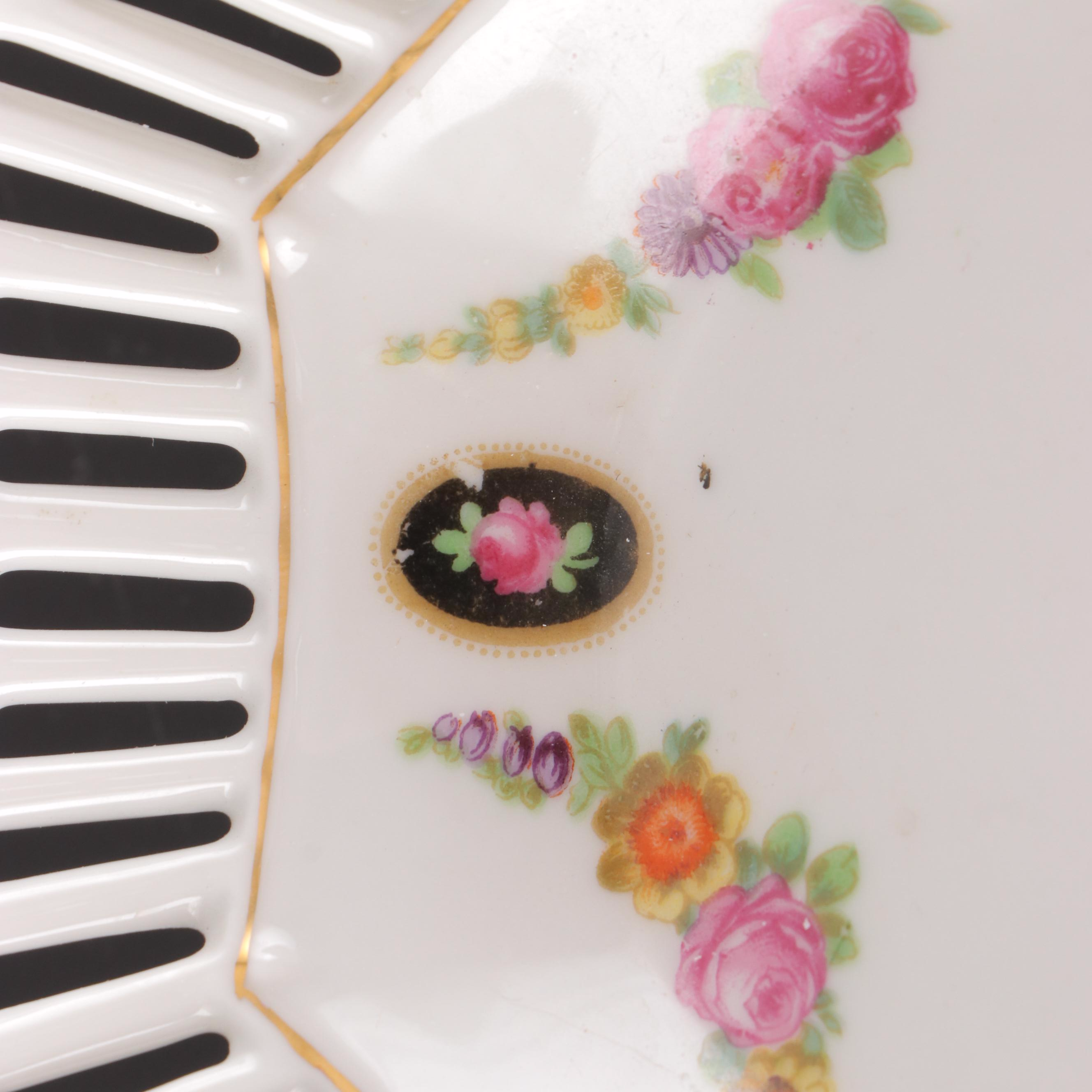 Schumann German Reticulated and Other Porcelain Transferware