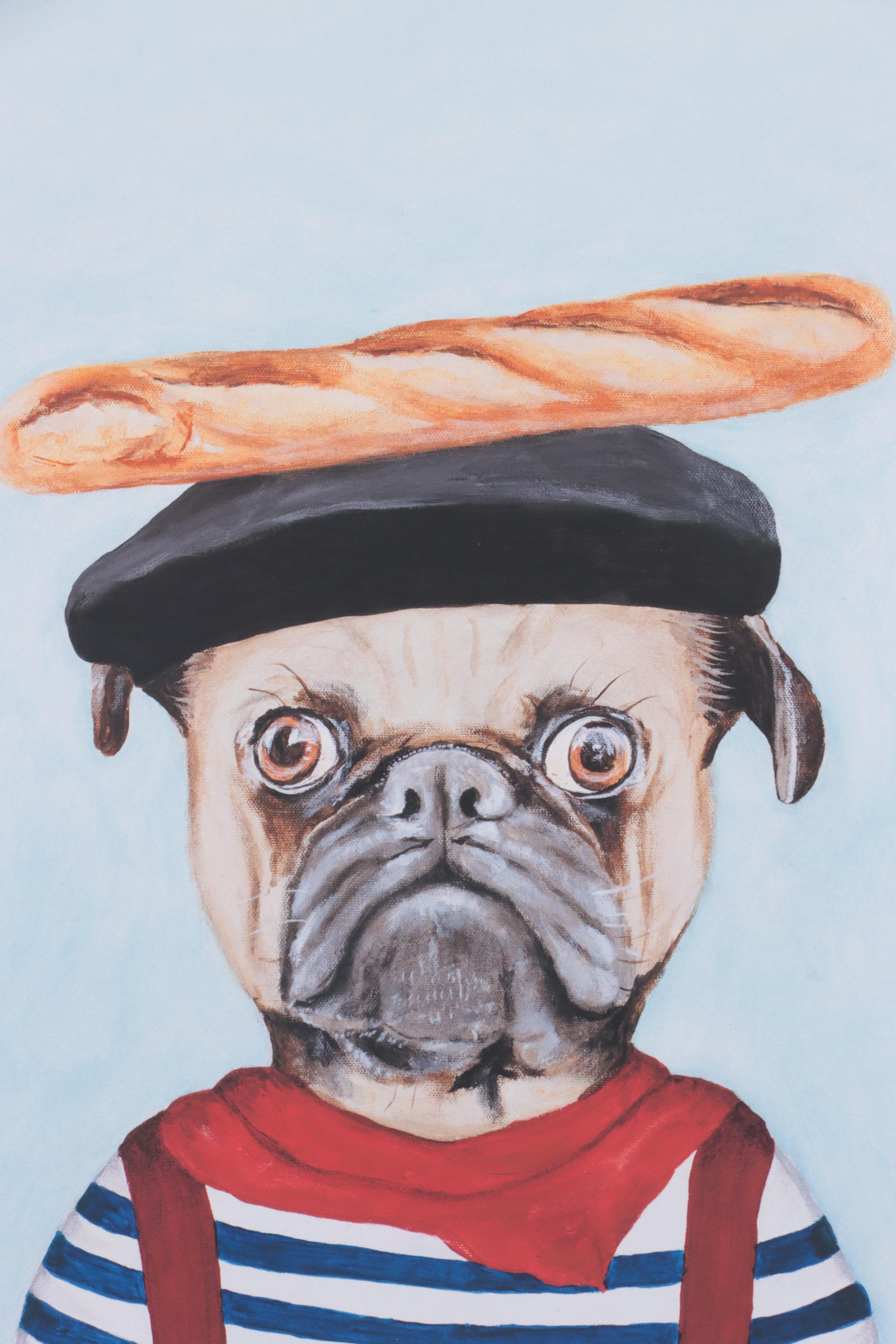 Coco de Paris Giclée "French Pug," 2022