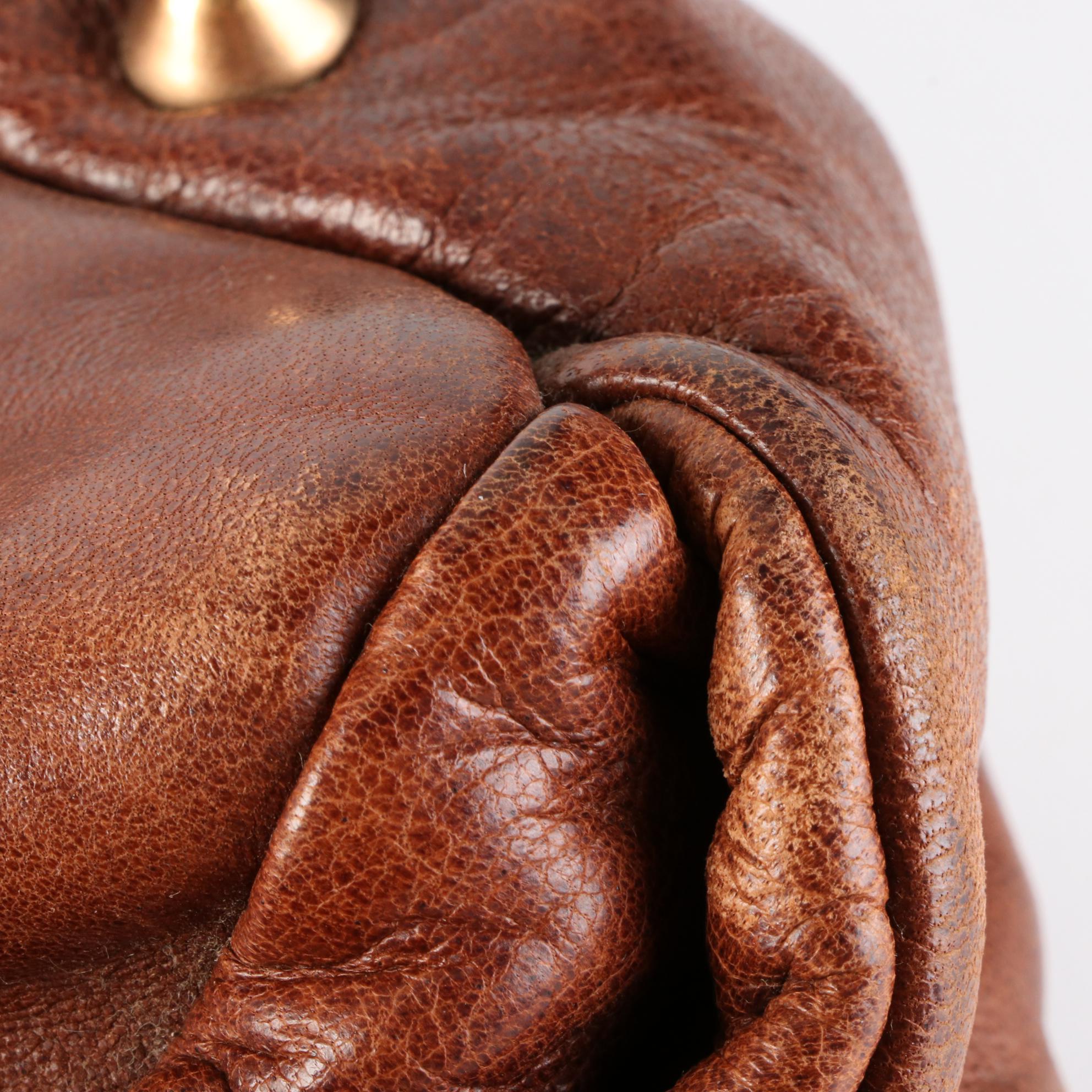 Chloé Leather Heloise Braided Handle Satchel