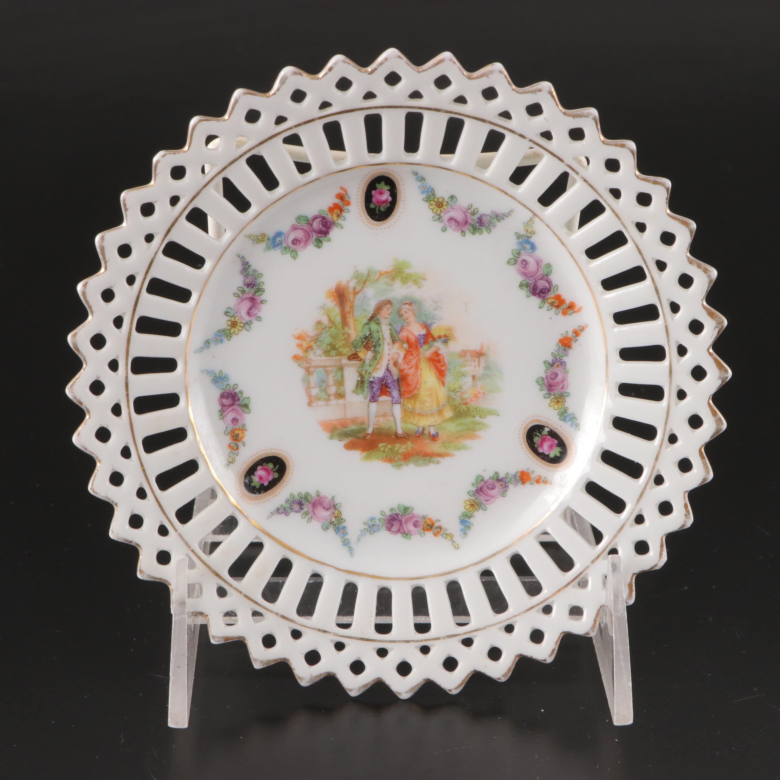 Schumann German Reticulated and Other Porcelain Transferware