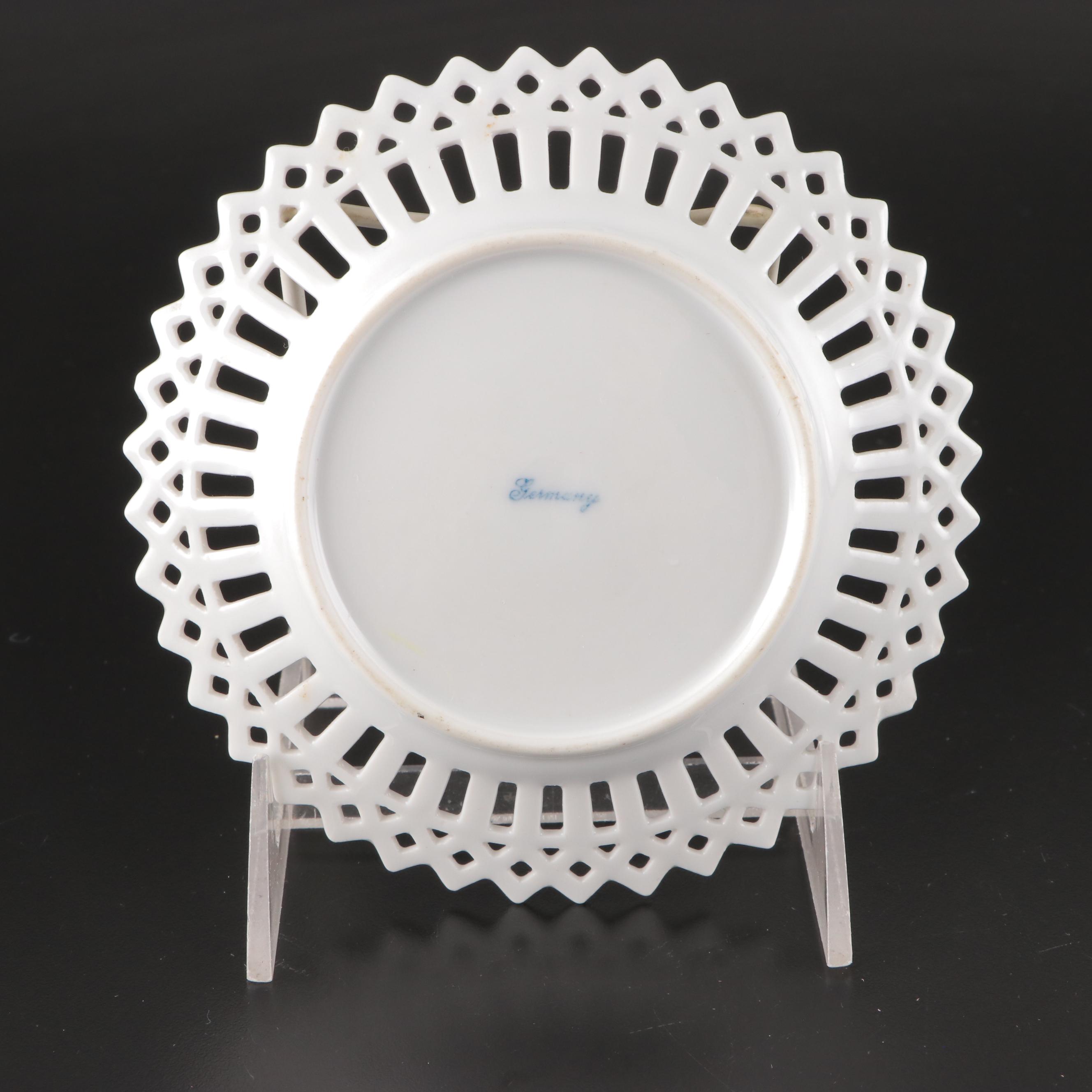 Schumann German Reticulated and Other Porcelain Transferware