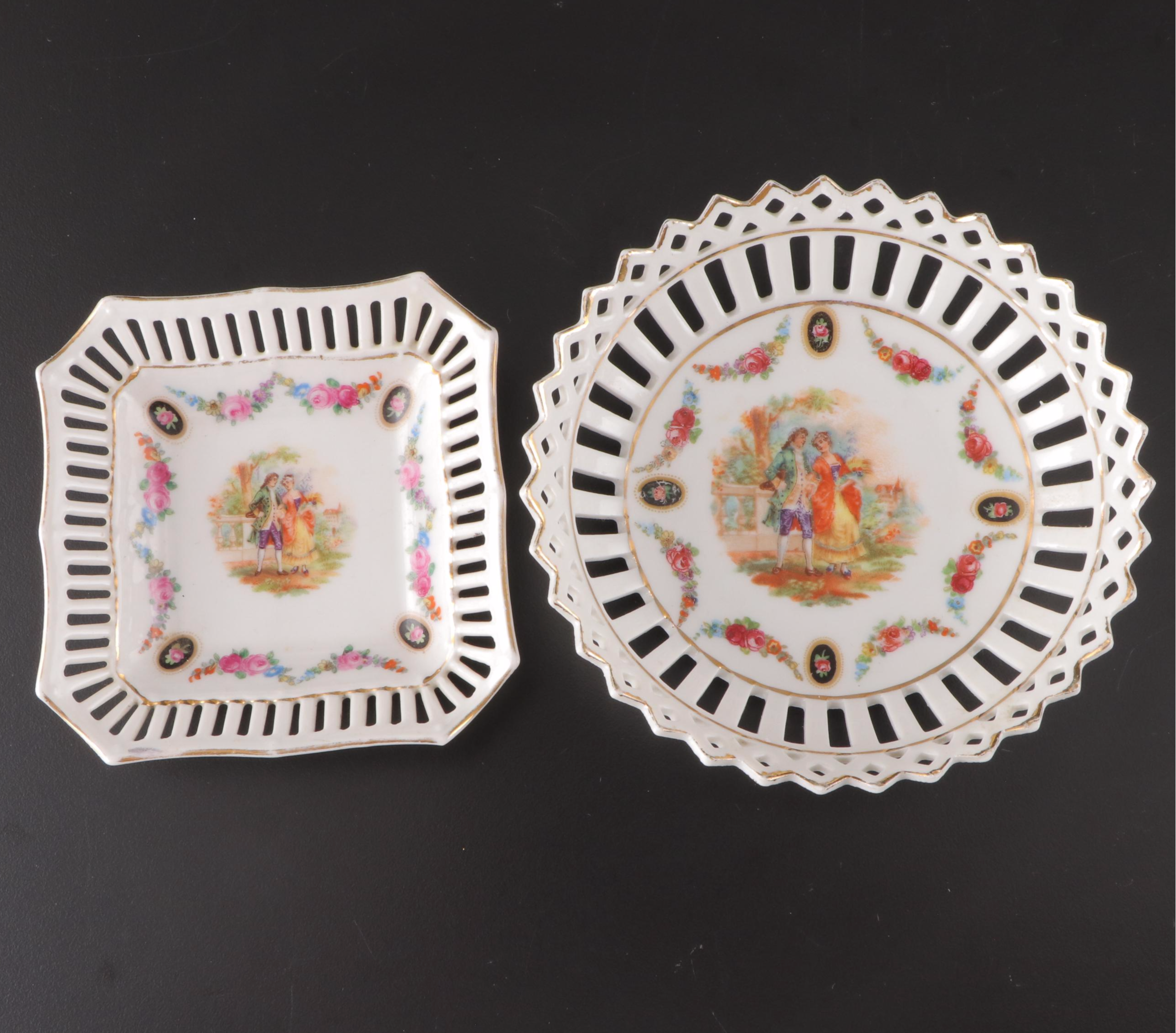 Schumann German Reticulated and Other Porcelain Transferware