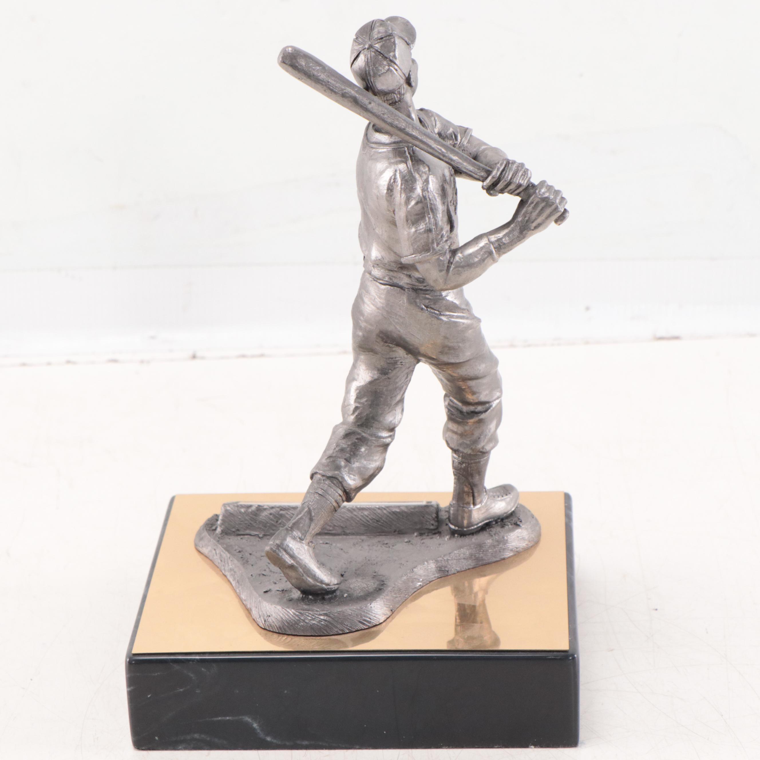Stan Musial Signed "The Legend Lives" Pewter Sculpture by Michael Ricker, 1994