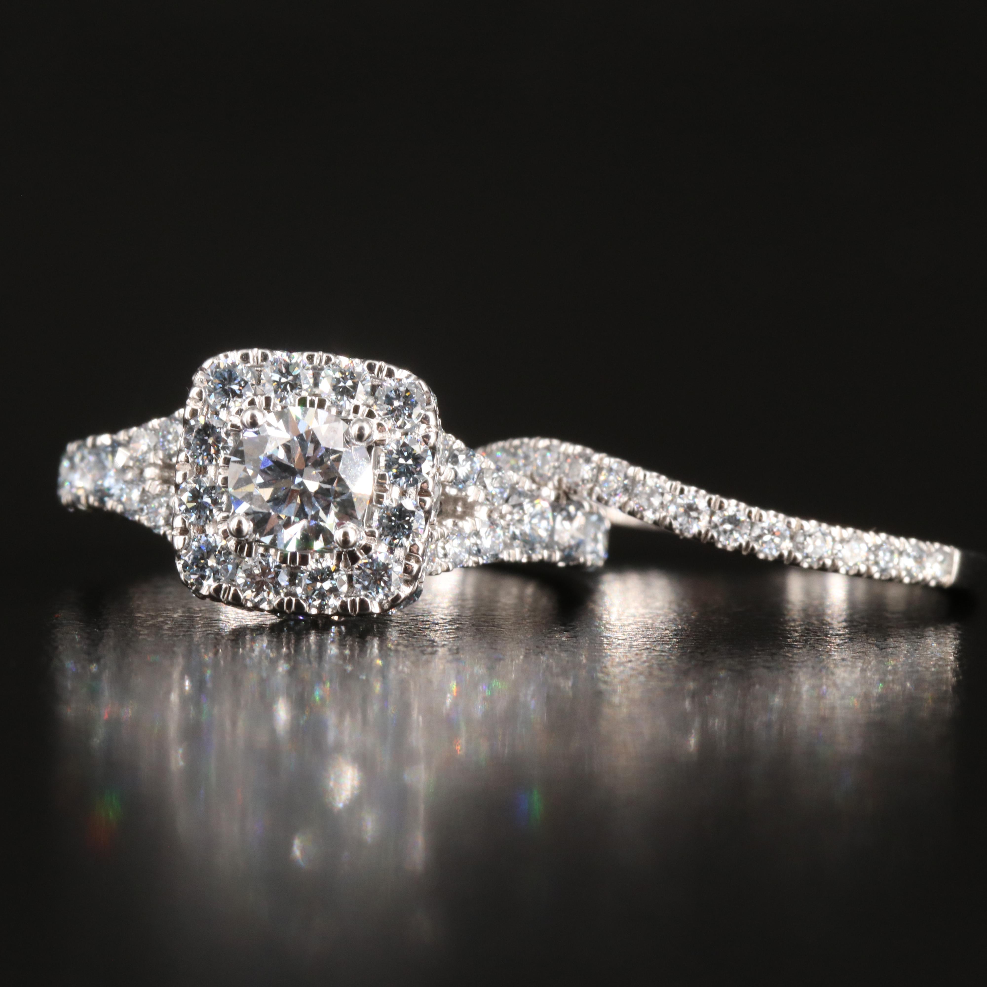 14K 2.01 CTW Lab Grown Diamond Ring Set