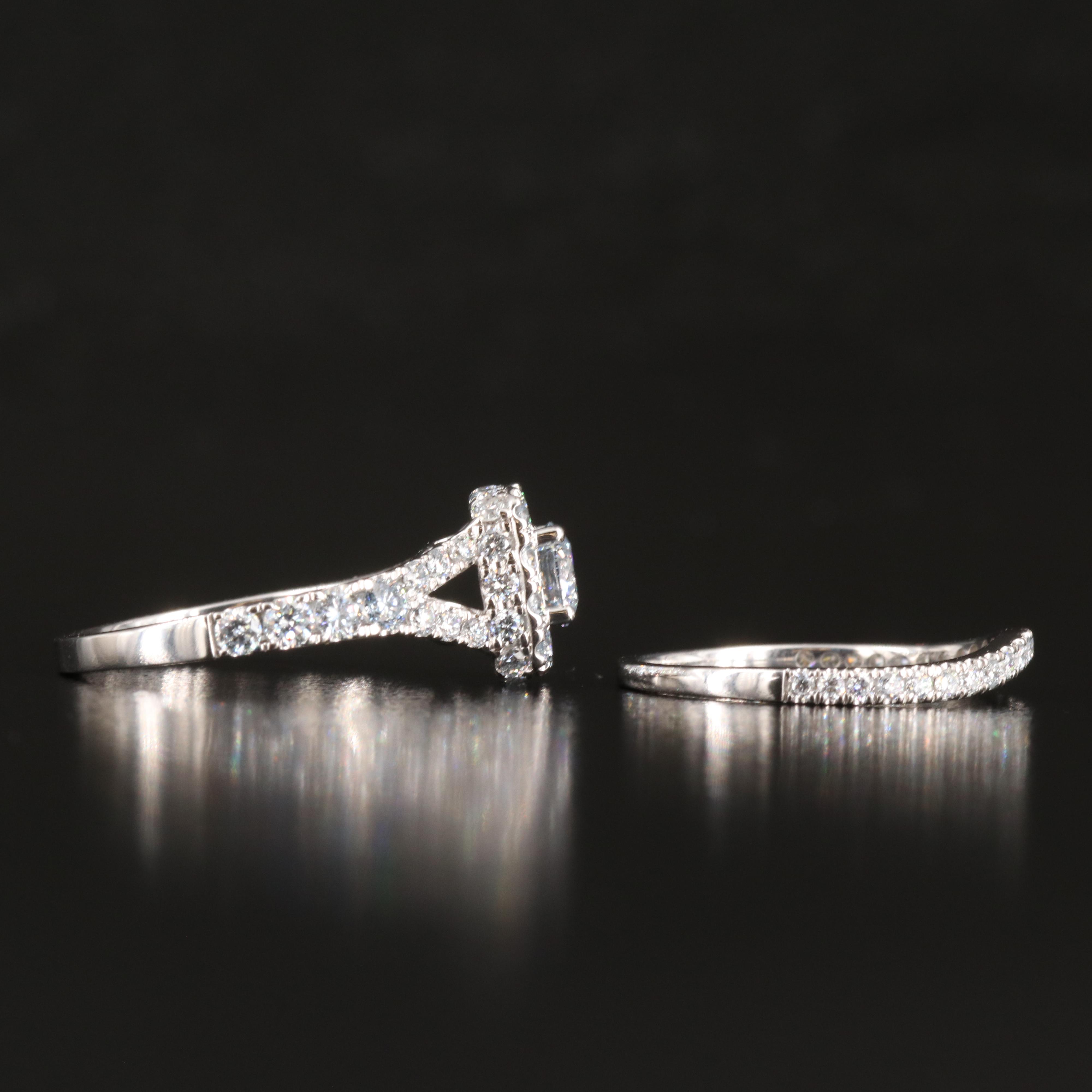 14K 2.01 CTW Lab Grown Diamond Ring Set