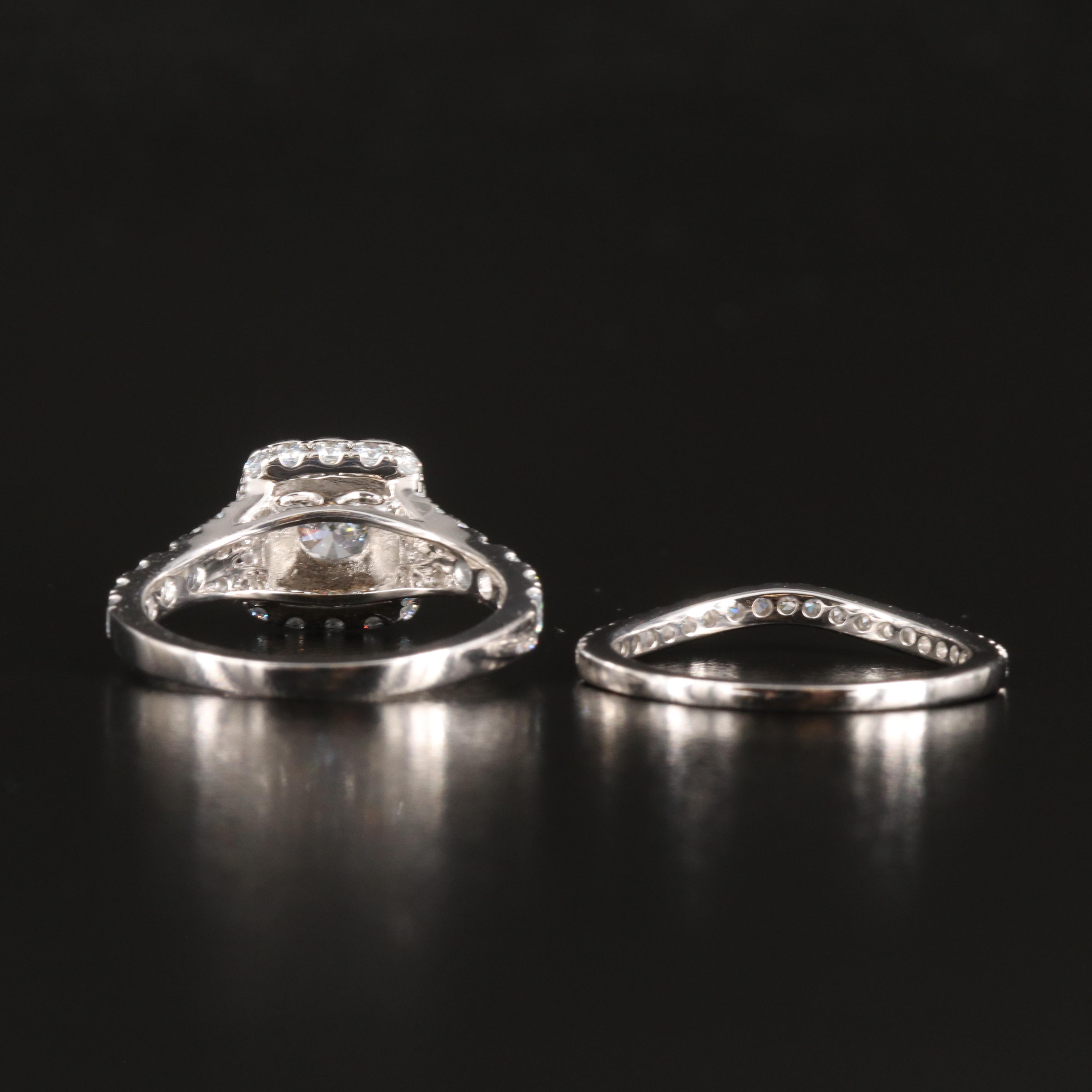 14K 2.01 CTW Lab Grown Diamond Ring Set