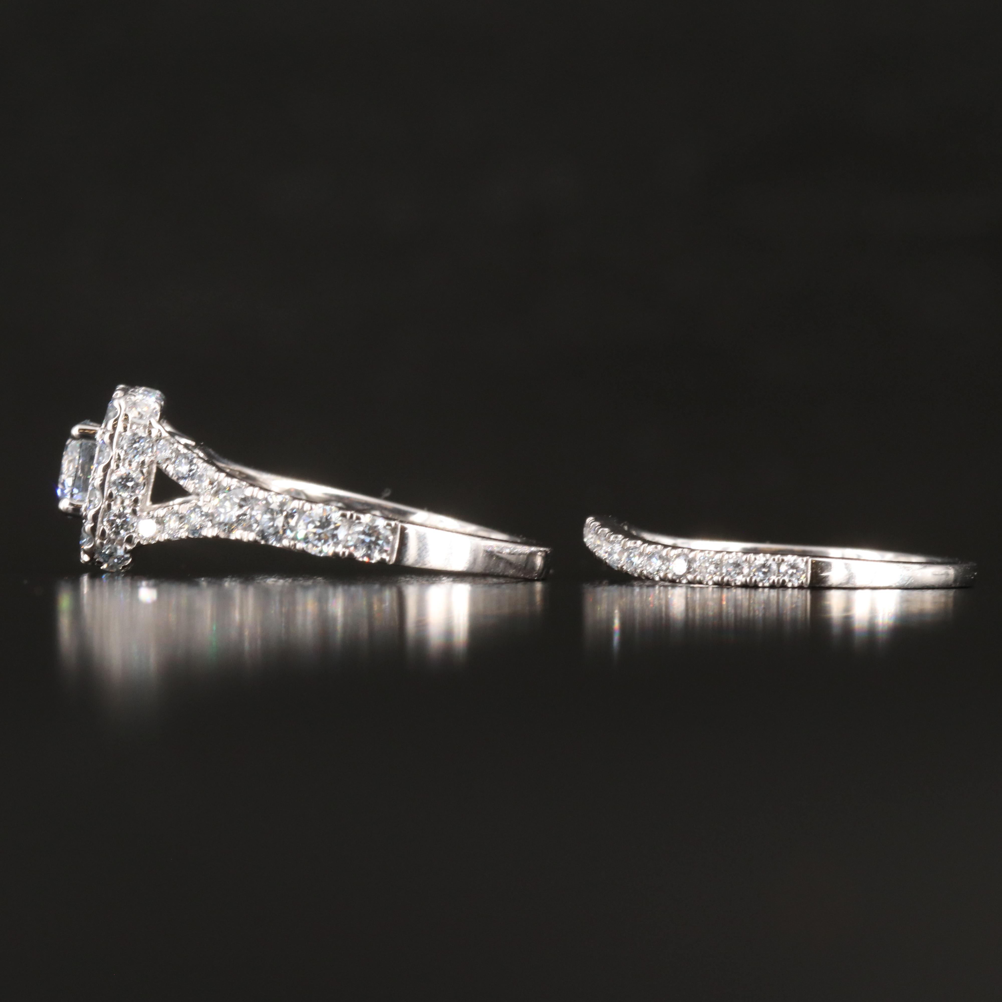 14K 2.01 CTW Lab Grown Diamond Ring Set