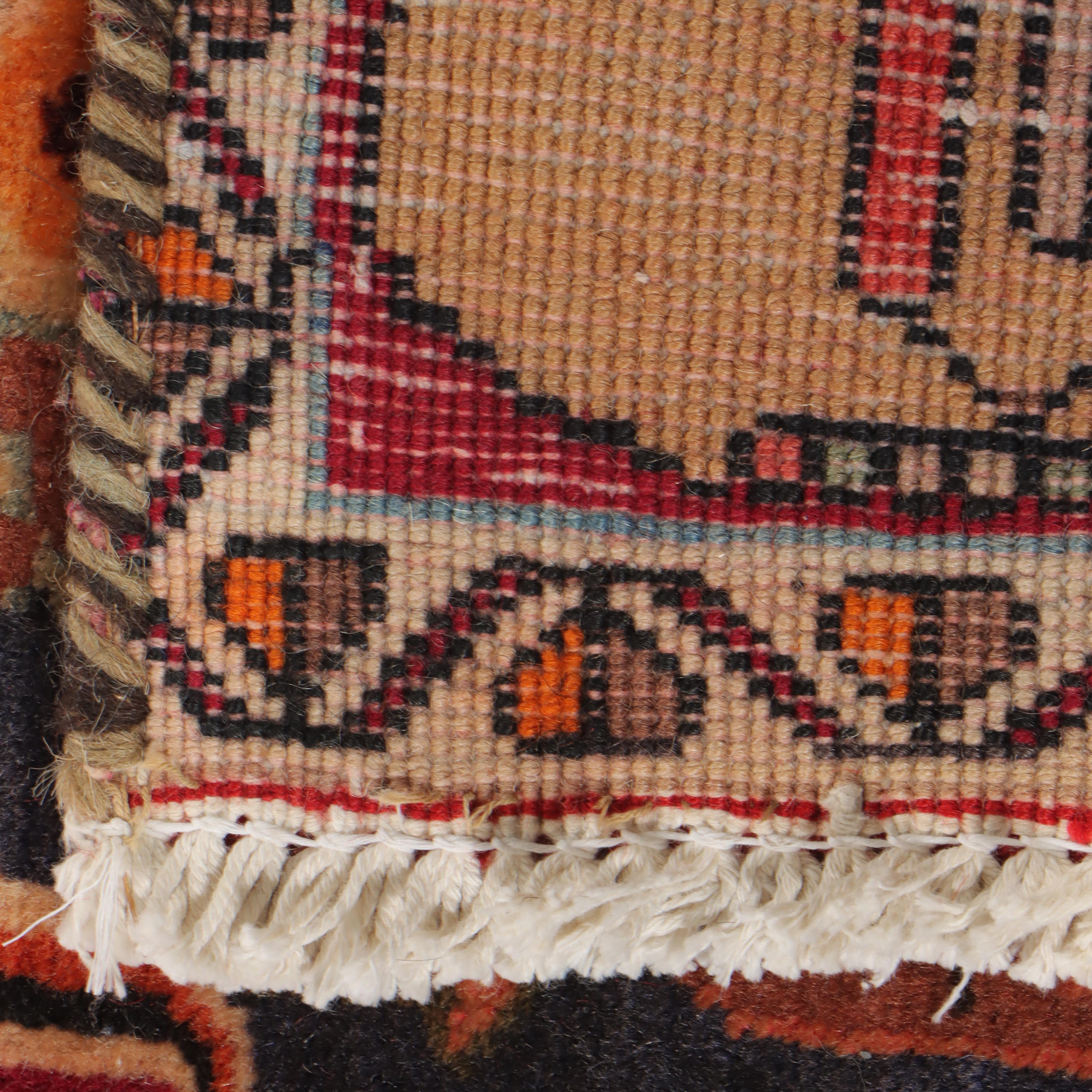 1'9 x 2' Hand-Knotted Persian Qashqai Floor Mat