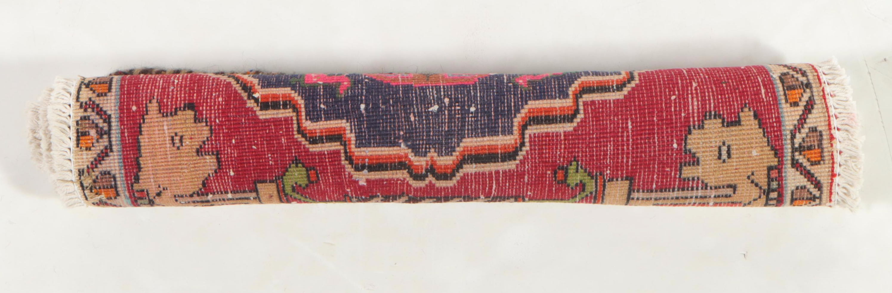 1'9 x 2' Hand-Knotted Persian Qashqai Floor Mat